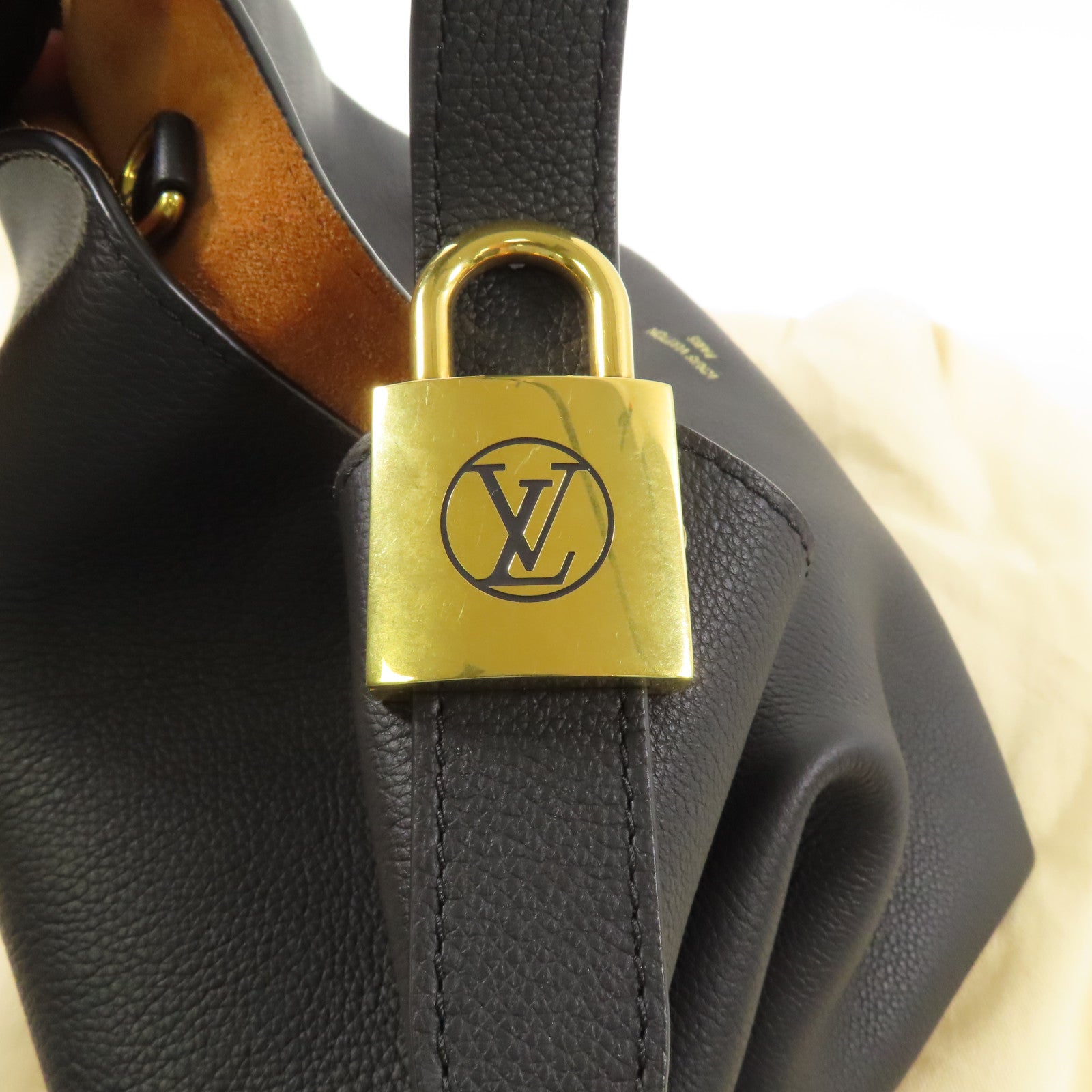 LOUIS VUITTON 牛皮皮革Low Key Hobo MM金扣肩背袋