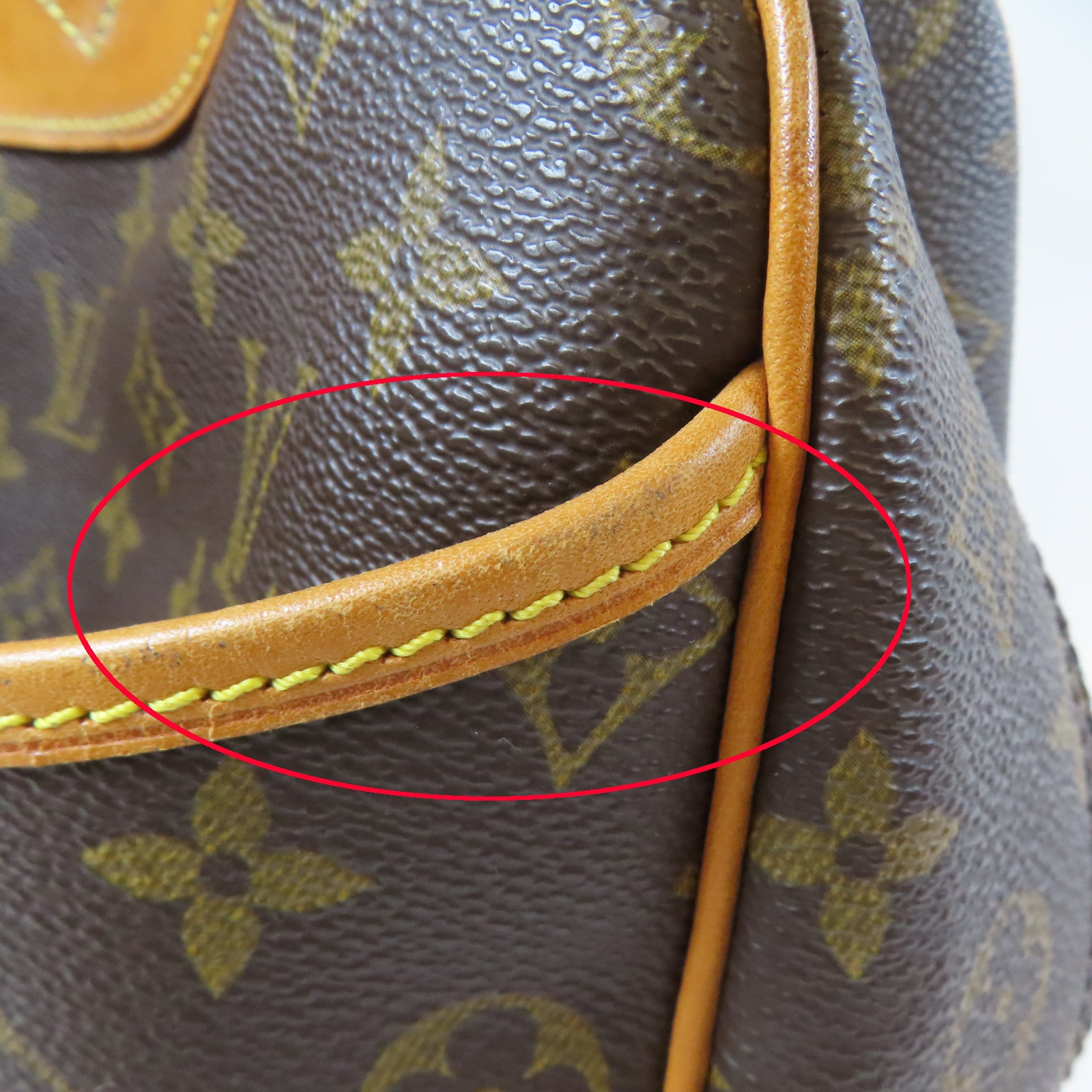 LOUIS VUITTON Monogram Trouville金扣手挽袋啡色