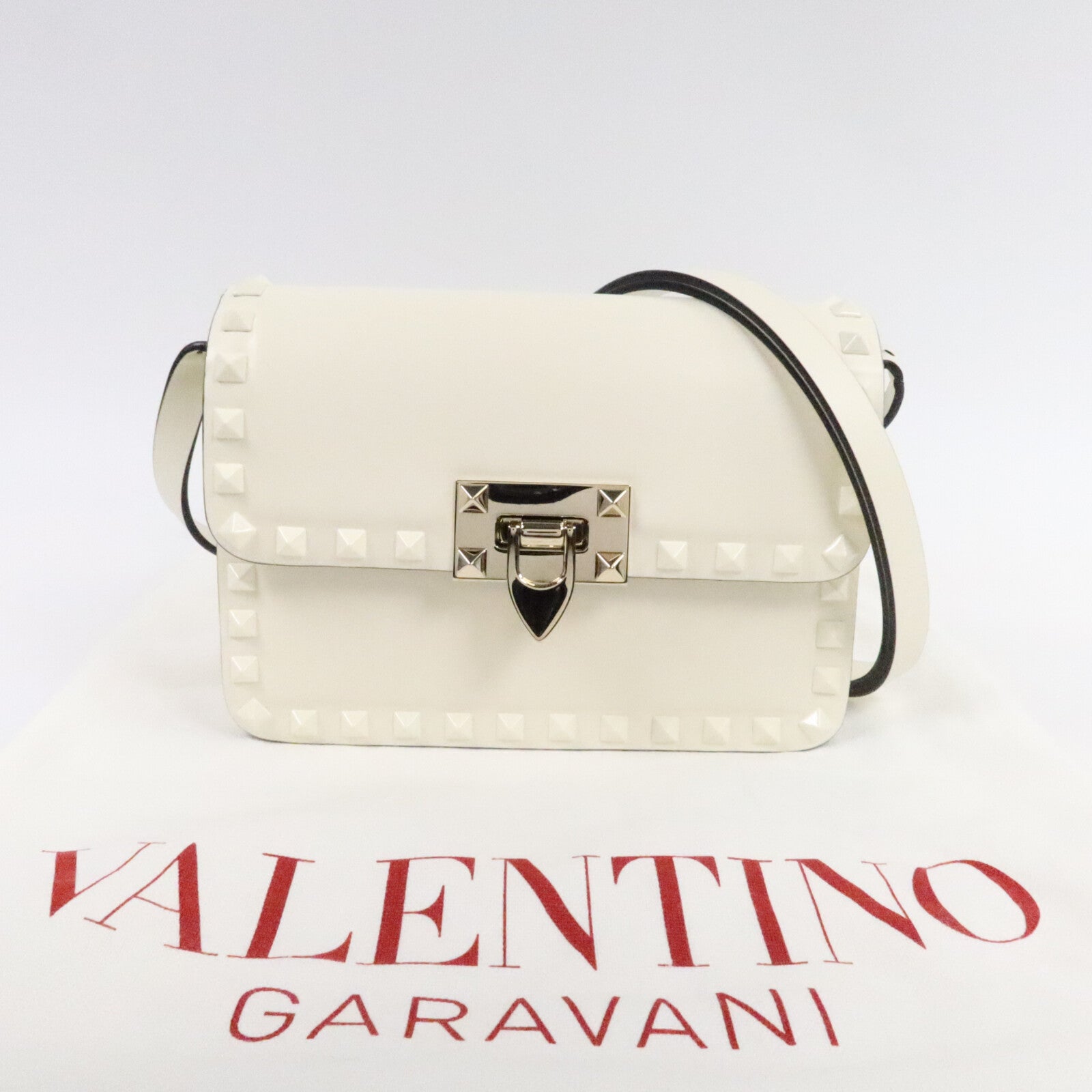 Valentino 牛皮皮革Garavani Rockstud肩背袋