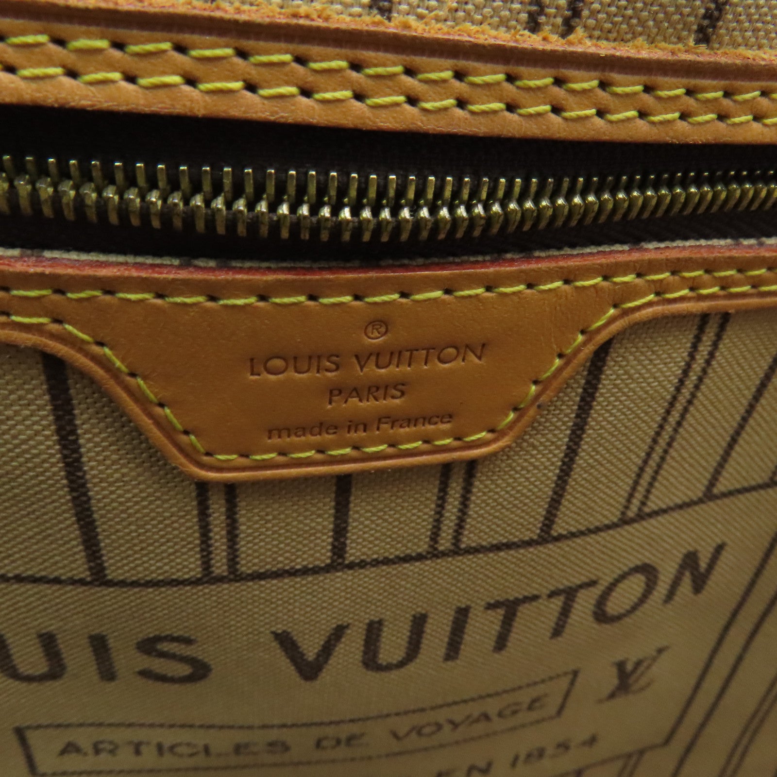 LOUIS VUITTON 【清倉大減價】Monogram Neverfull MM Poker金扣手挽袋啡色