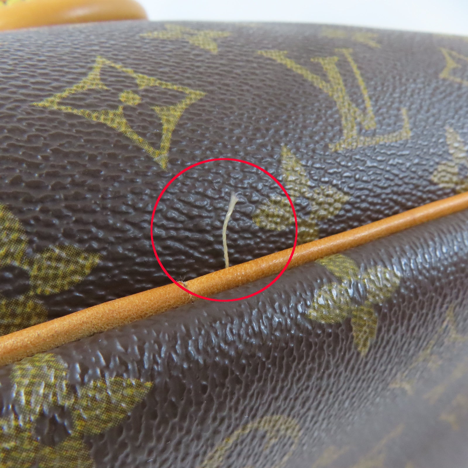 LOUIS VUITTON Monogram Trouville金扣手挽袋啡色