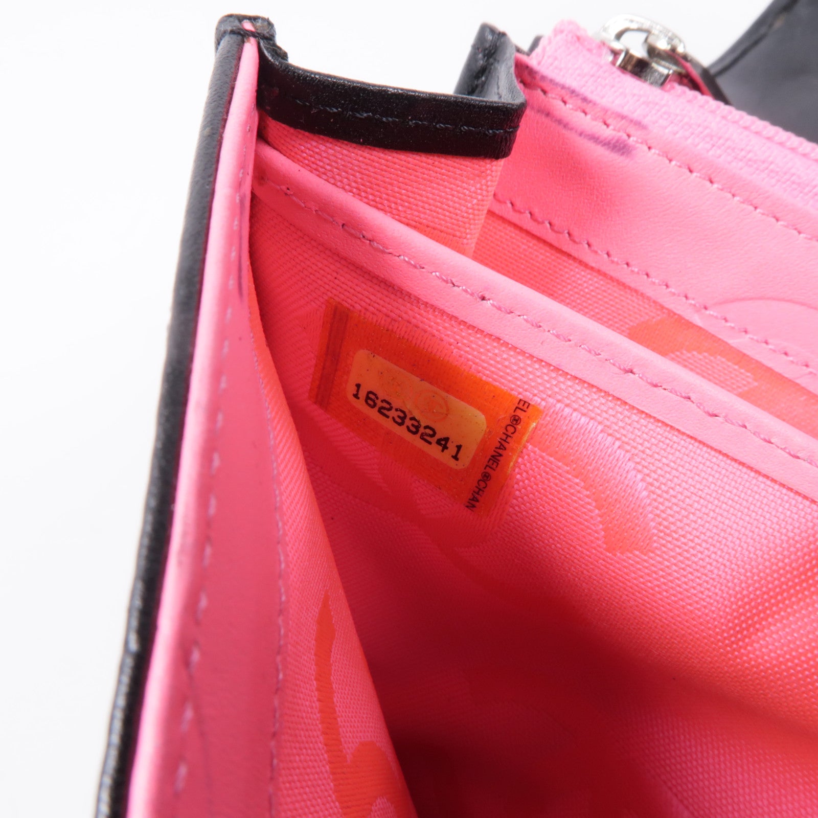 CHANEL 牛皮皮革Cambon Long Wallet銀扣長錢包