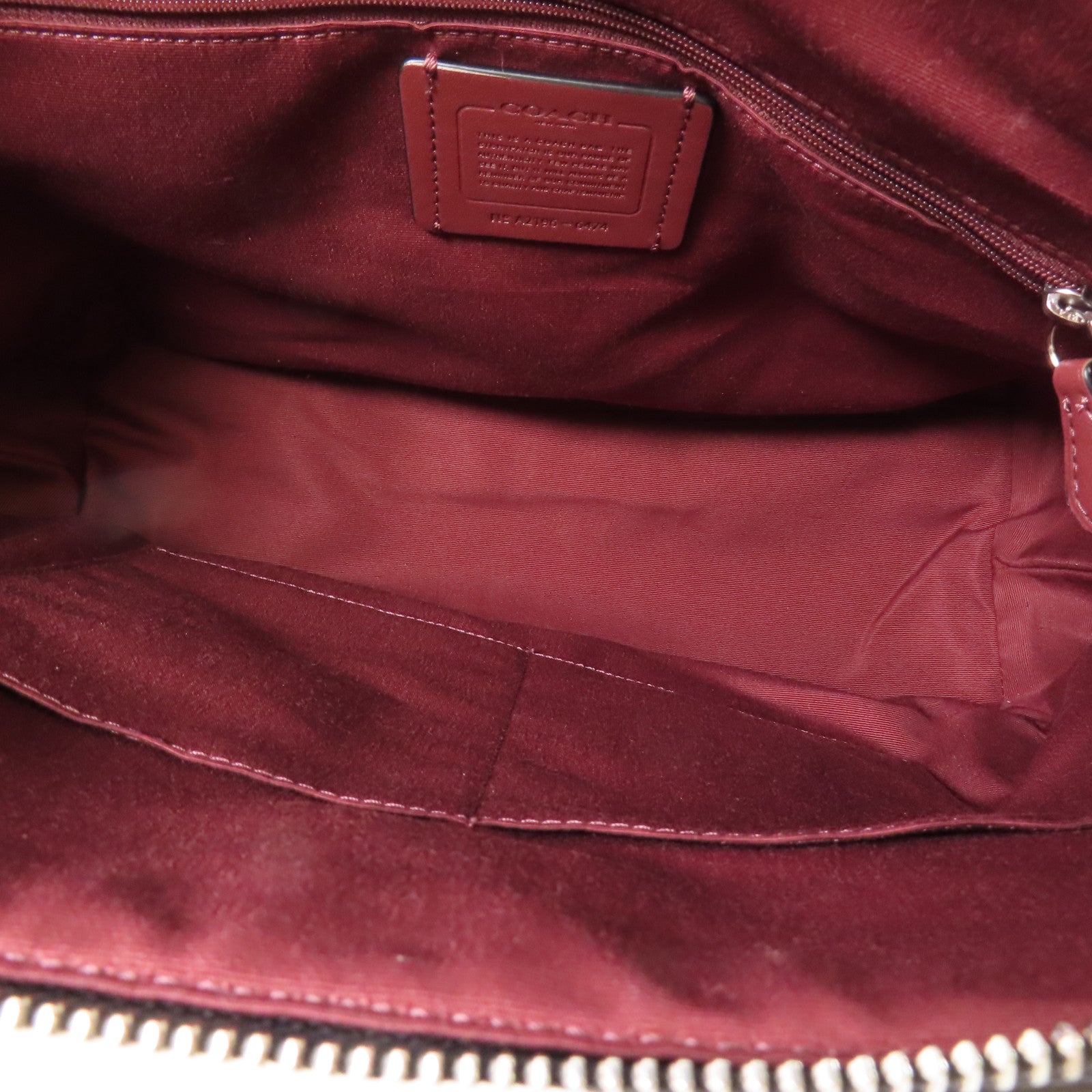 COACH 塗層帆布Shoulder Tote銀扣肩背袋