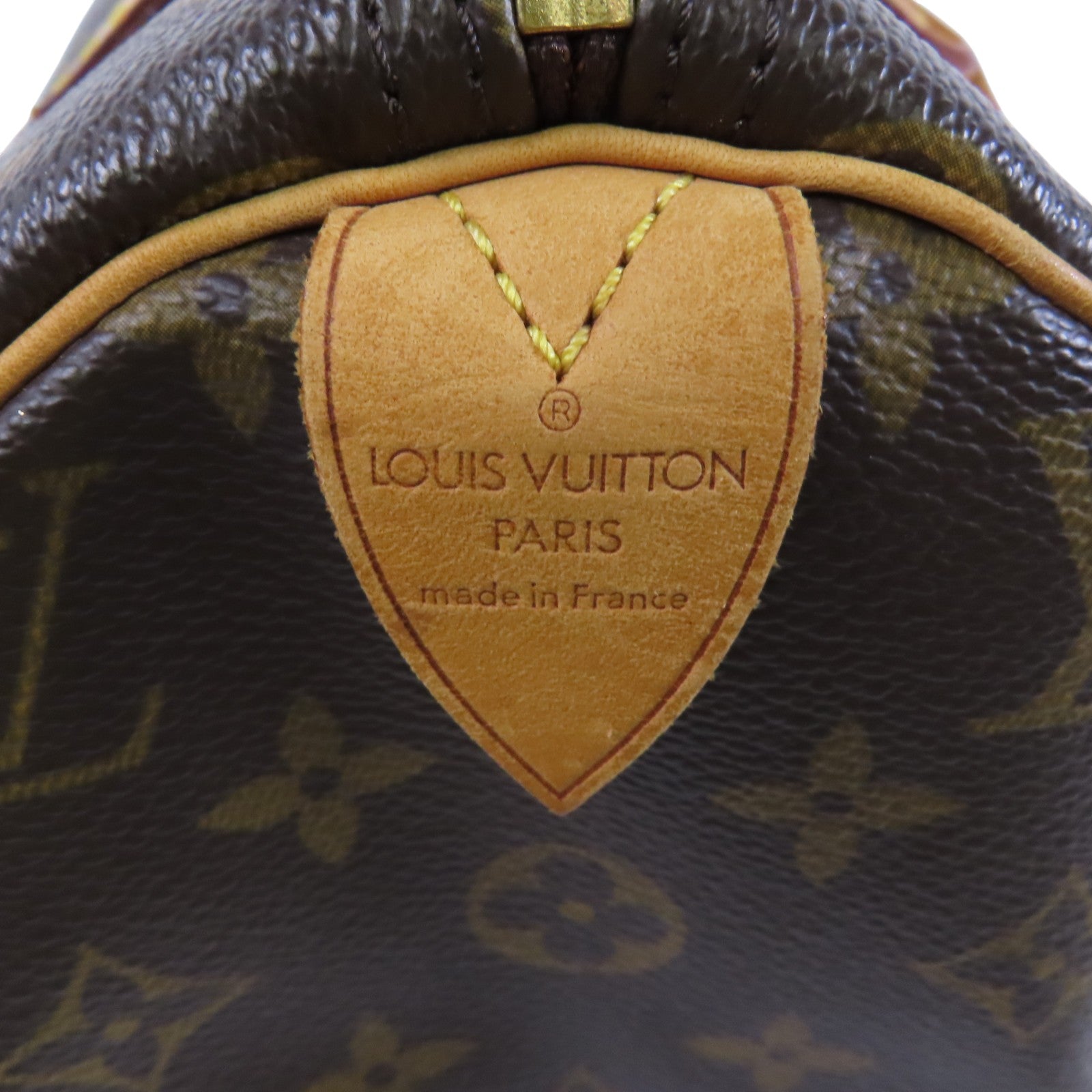 LOUIS VUITTON Monogram Speedy 30金扣手挽袋