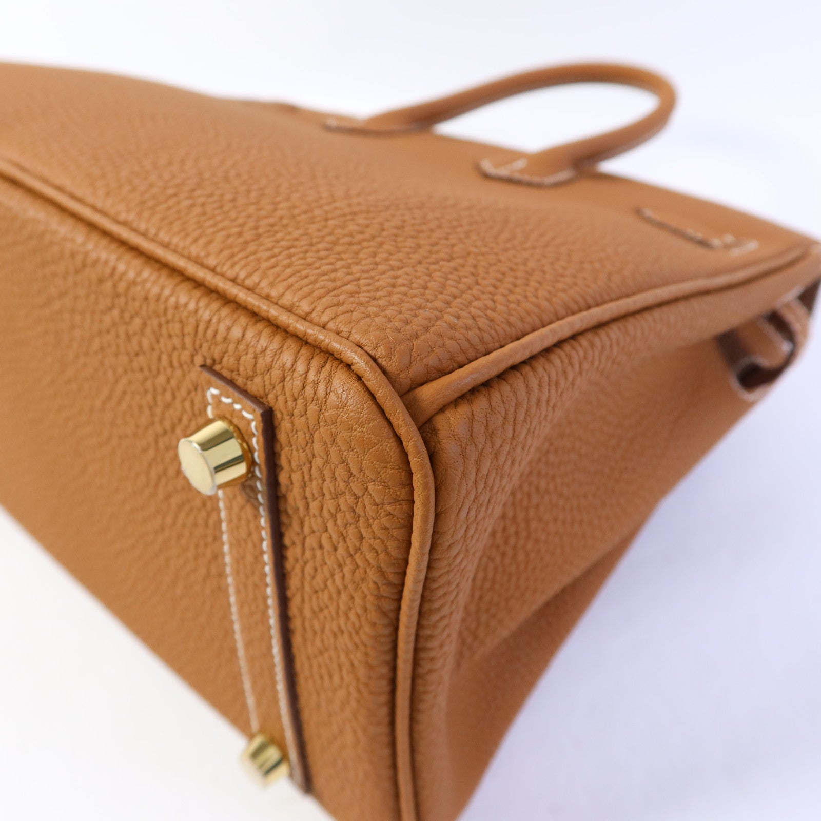 HERMES Togo皮革Birkin 25金扣手挽袋Gold