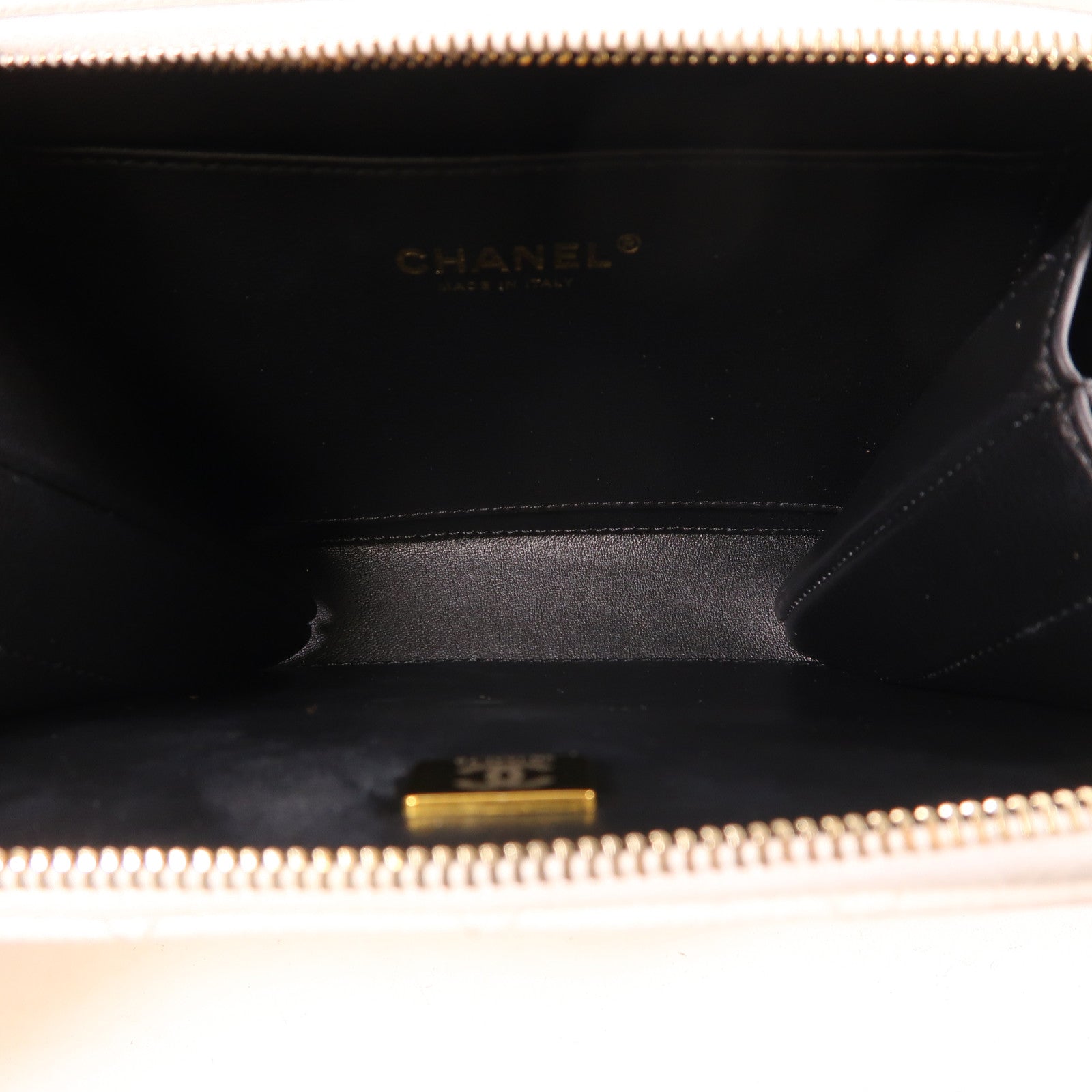 CHANEL 牛皮皮革2 Way Shoulder金扣手挽肩背兩用袋