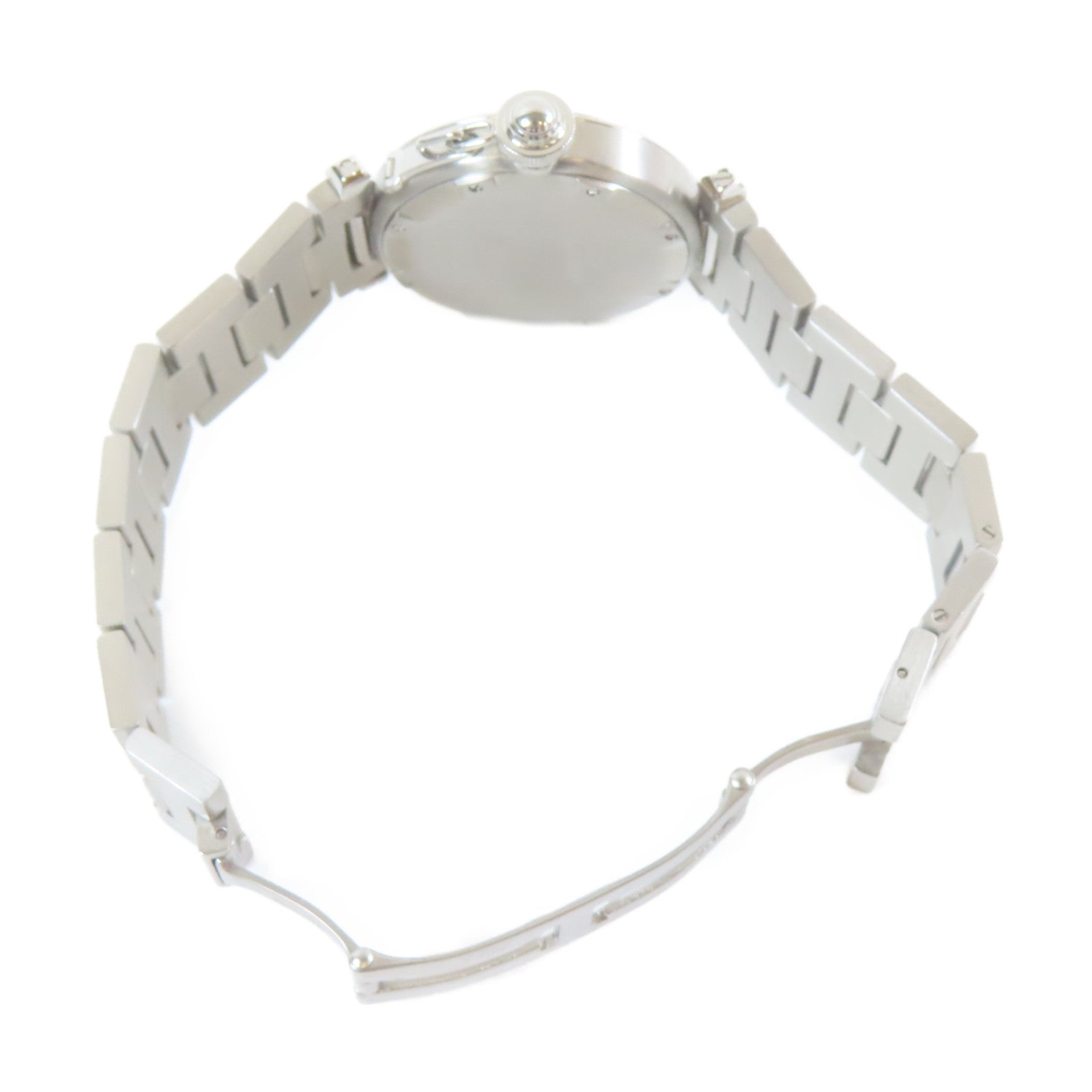 CARTIER Pasha C不鏽鋼手錶自動機芯白色
