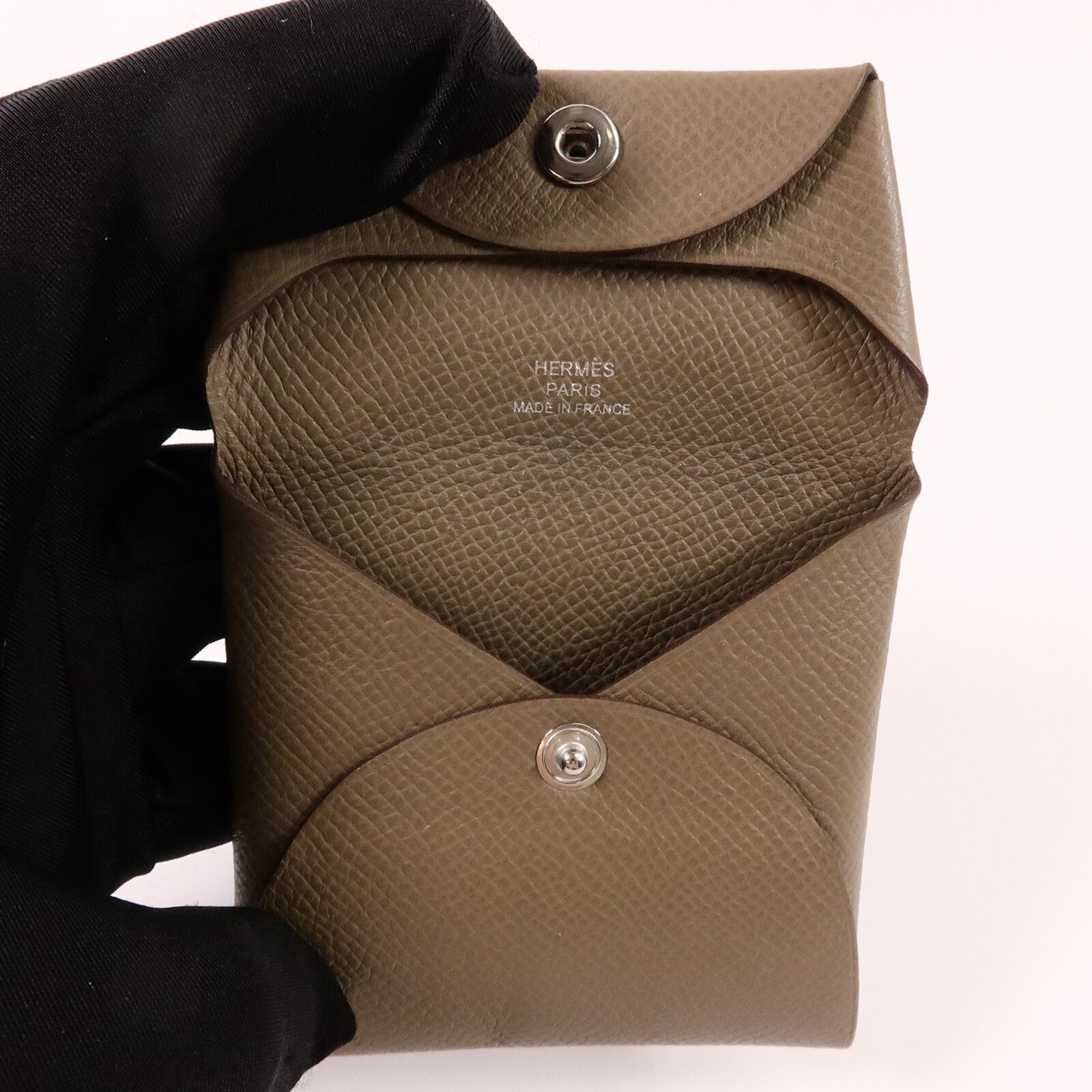 HERMES Epsom皮革Bastia零錢包Eoupe