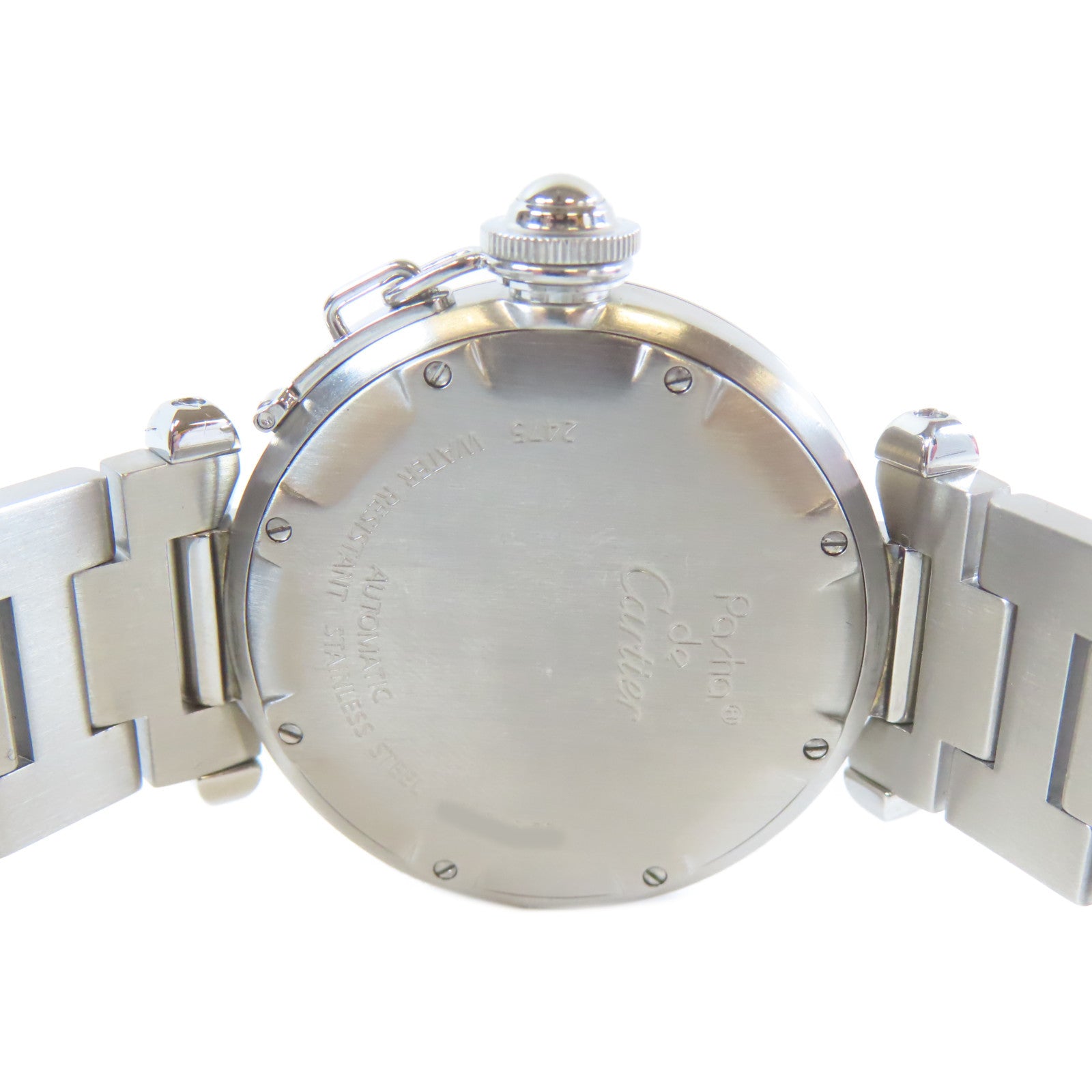 CARTIER Pasha C不鏽鋼手錶自動機芯白色