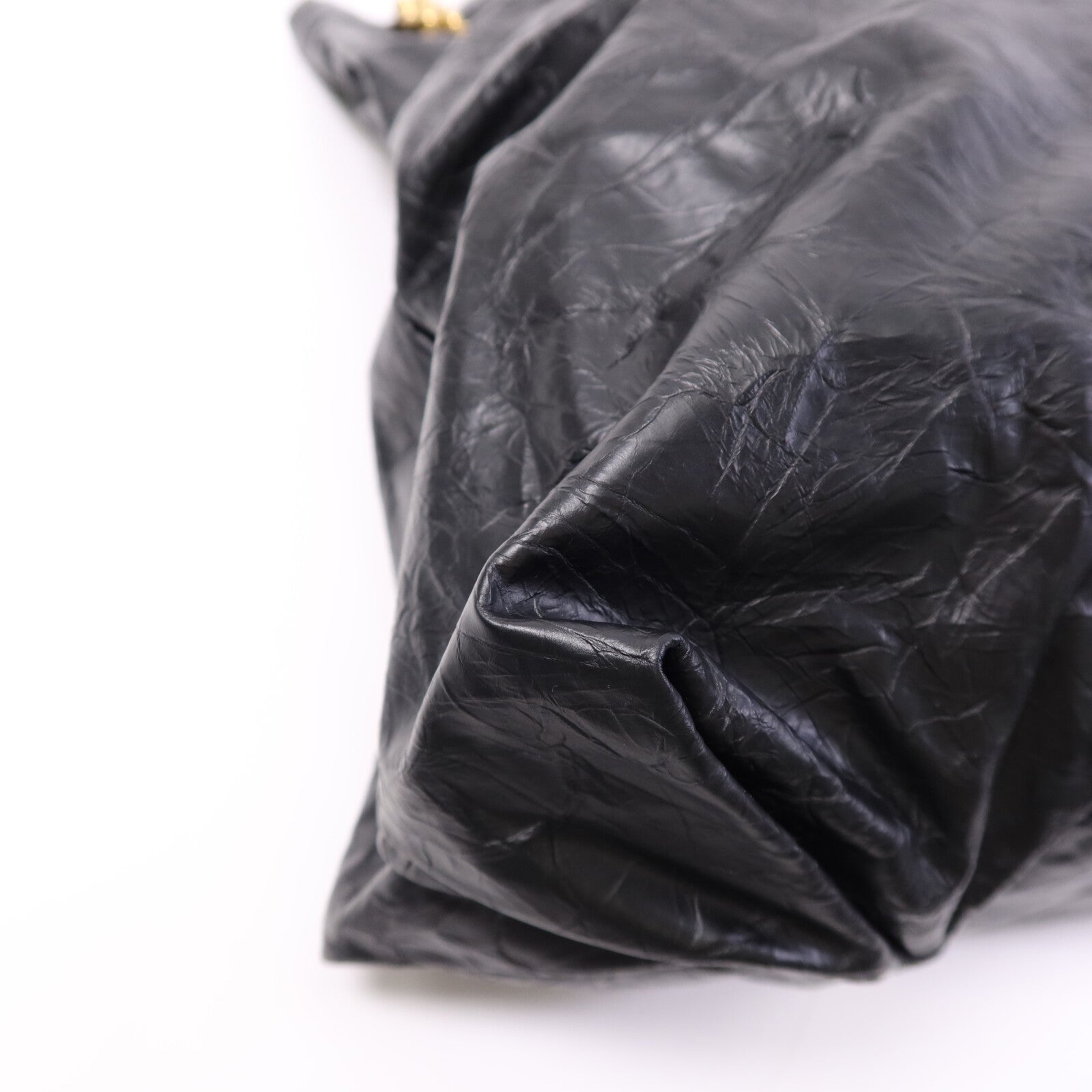 BALENCIAGA 羊皮皮革Crush Medium金扣鏈帶肩背袋