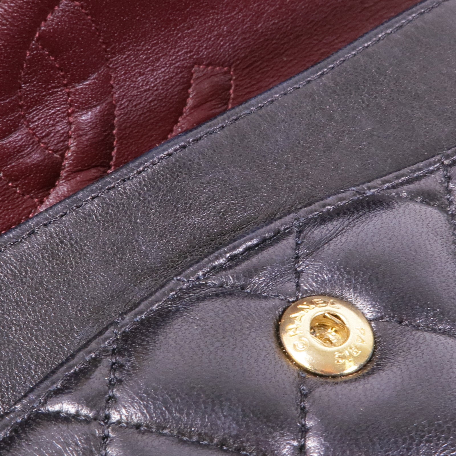 CHANEL 羊皮皮革Classic 25金扣手挽肩背兩用袋