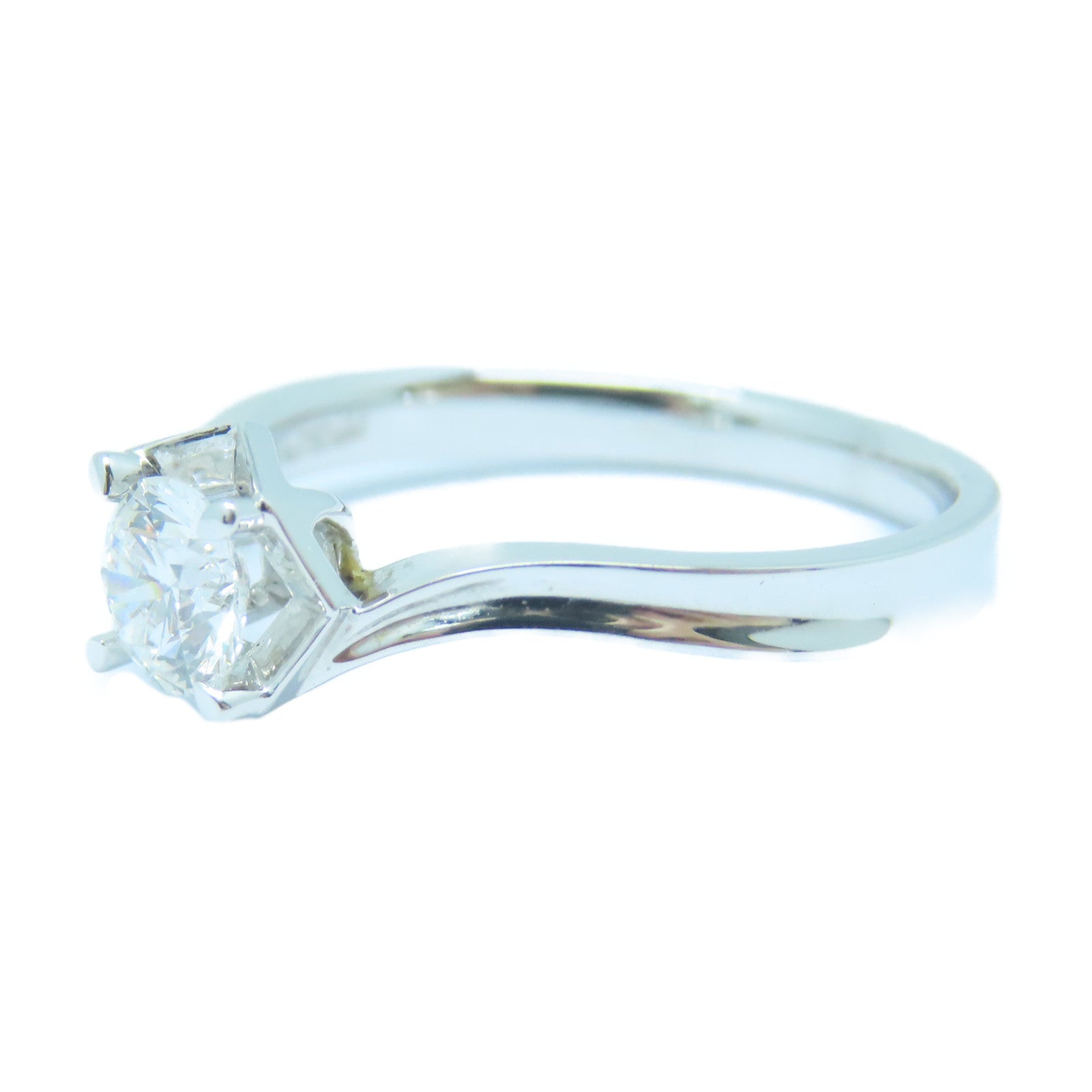 JEWELRY 【激減優惠】18K白金Diamond Ring0.41ct鑽石戒指US#6
