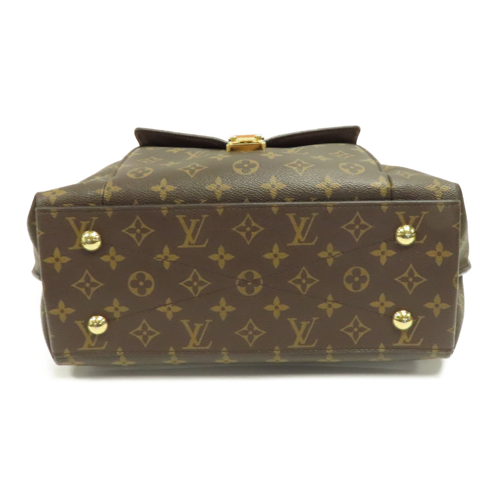 LOUIS VUITTON Monogram Metis金扣肩背袋棕色