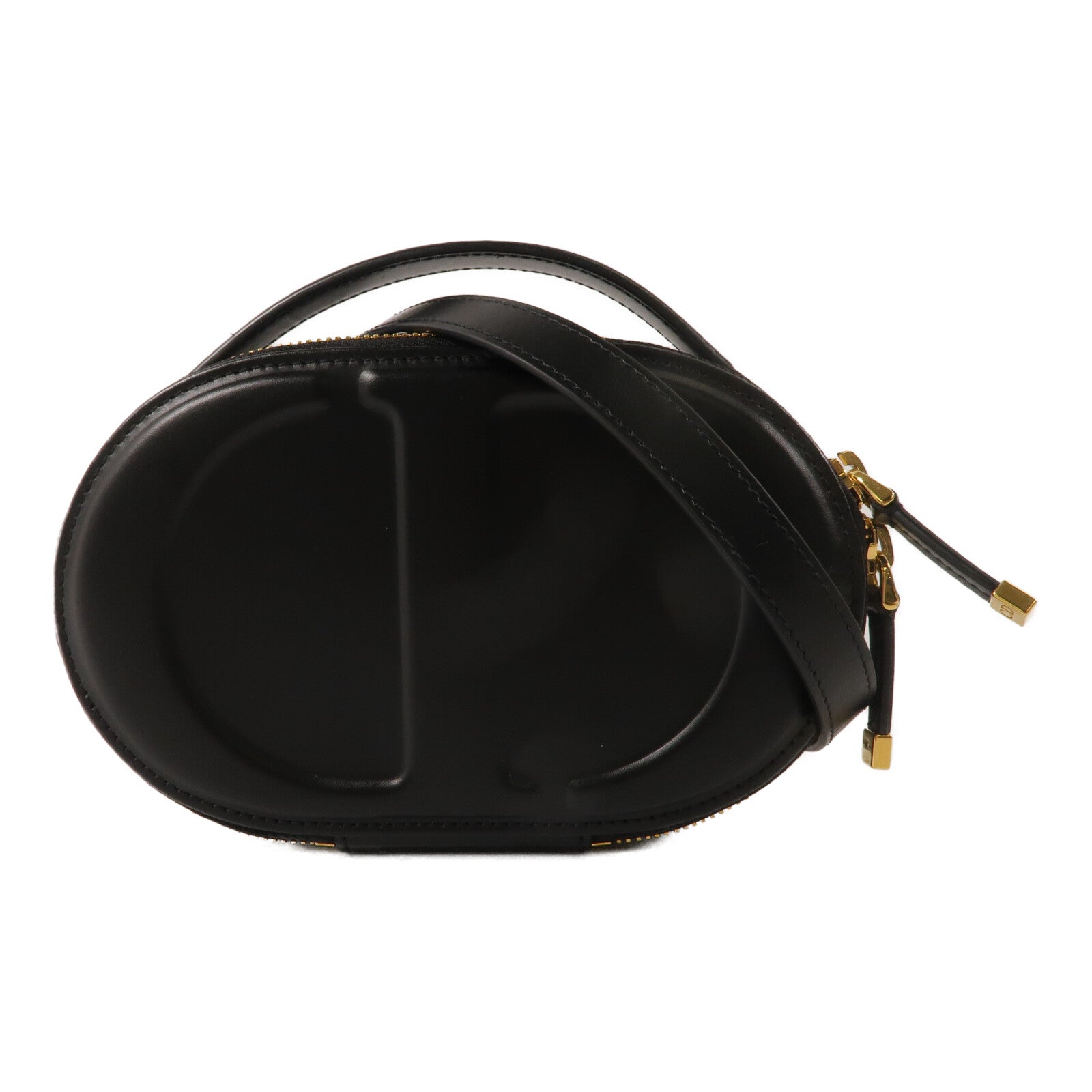 Dior 牛皮皮革CD Signature Oval Camera Bag鏈帶手挽肩背兩用袋