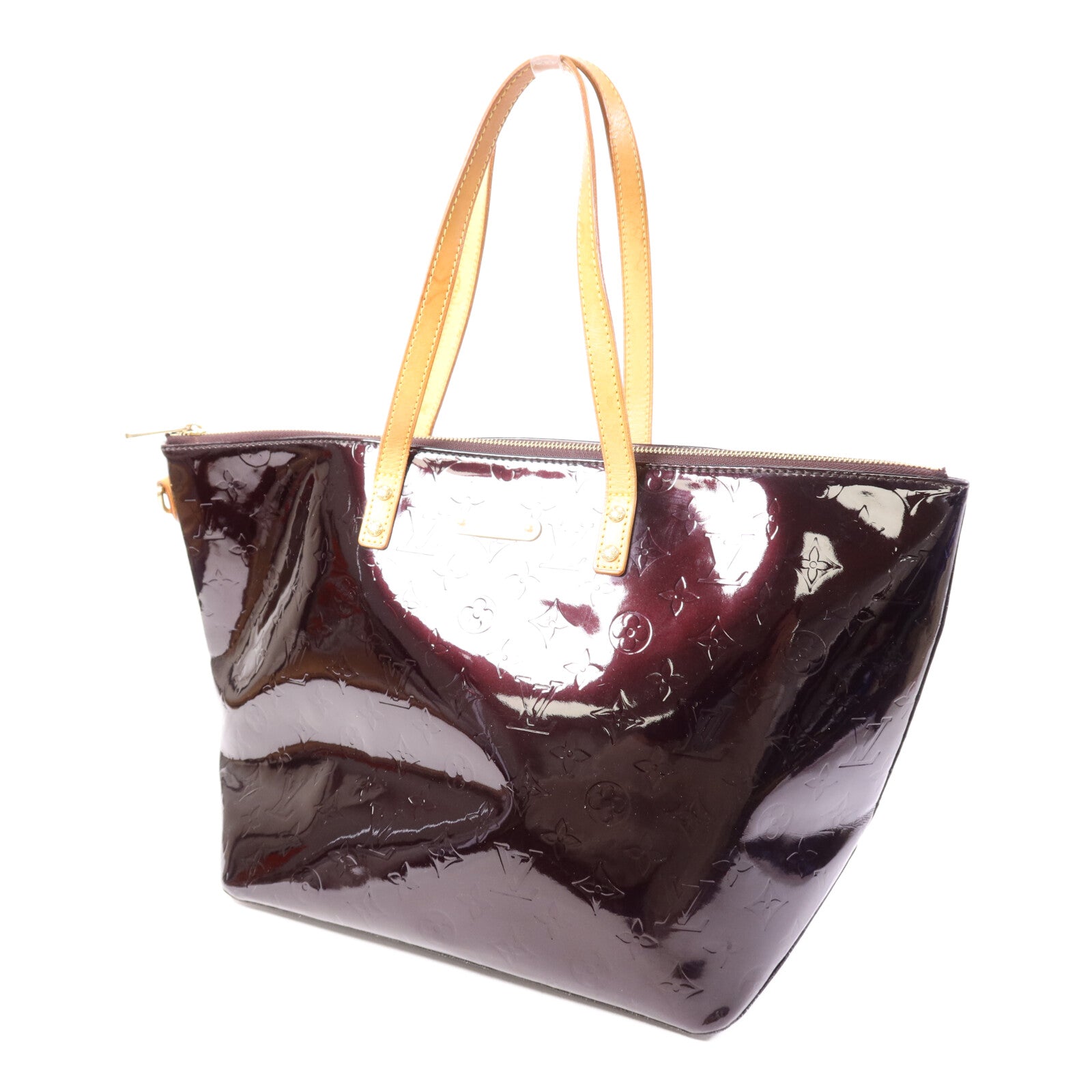 LOUIS VUITTON Monogram Vernis Bellevue GM金扣手挽袋