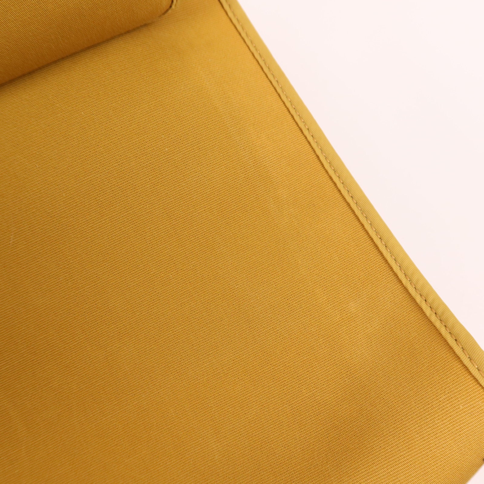 HERMES 帆布/皮革Herbag PM銀扣手挽肩背兩用袋Jaune Ambre