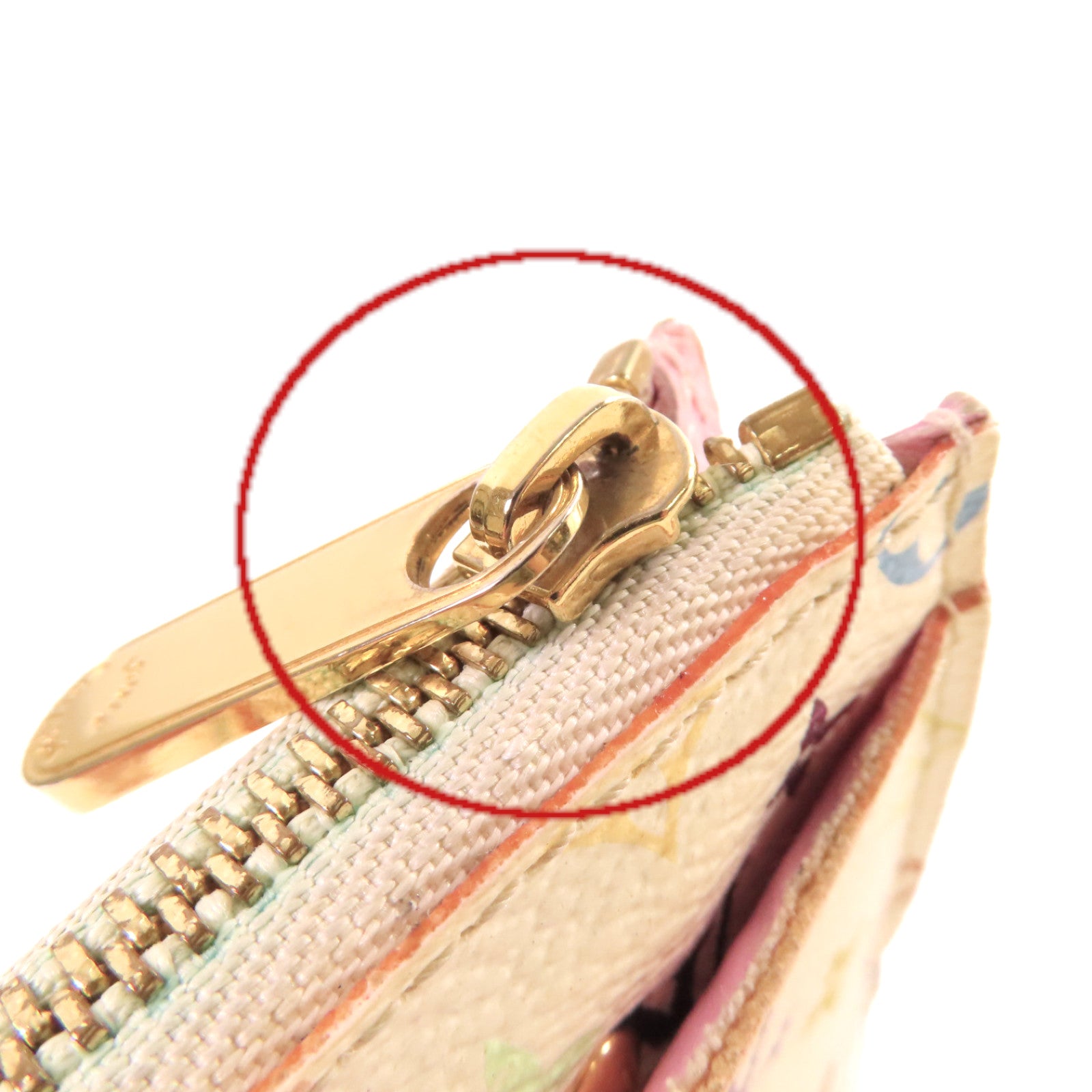 LOUIS VUITTON 【激減優惠】Monogram Multicolore Pochette Cles Key Pouch金扣零錢鑰匙包白色/彩色
