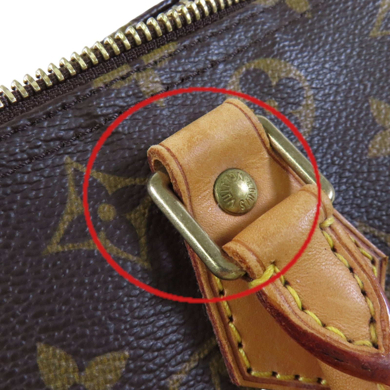 LOUIS VUITTON Monogram Speedy 30金扣手挽袋