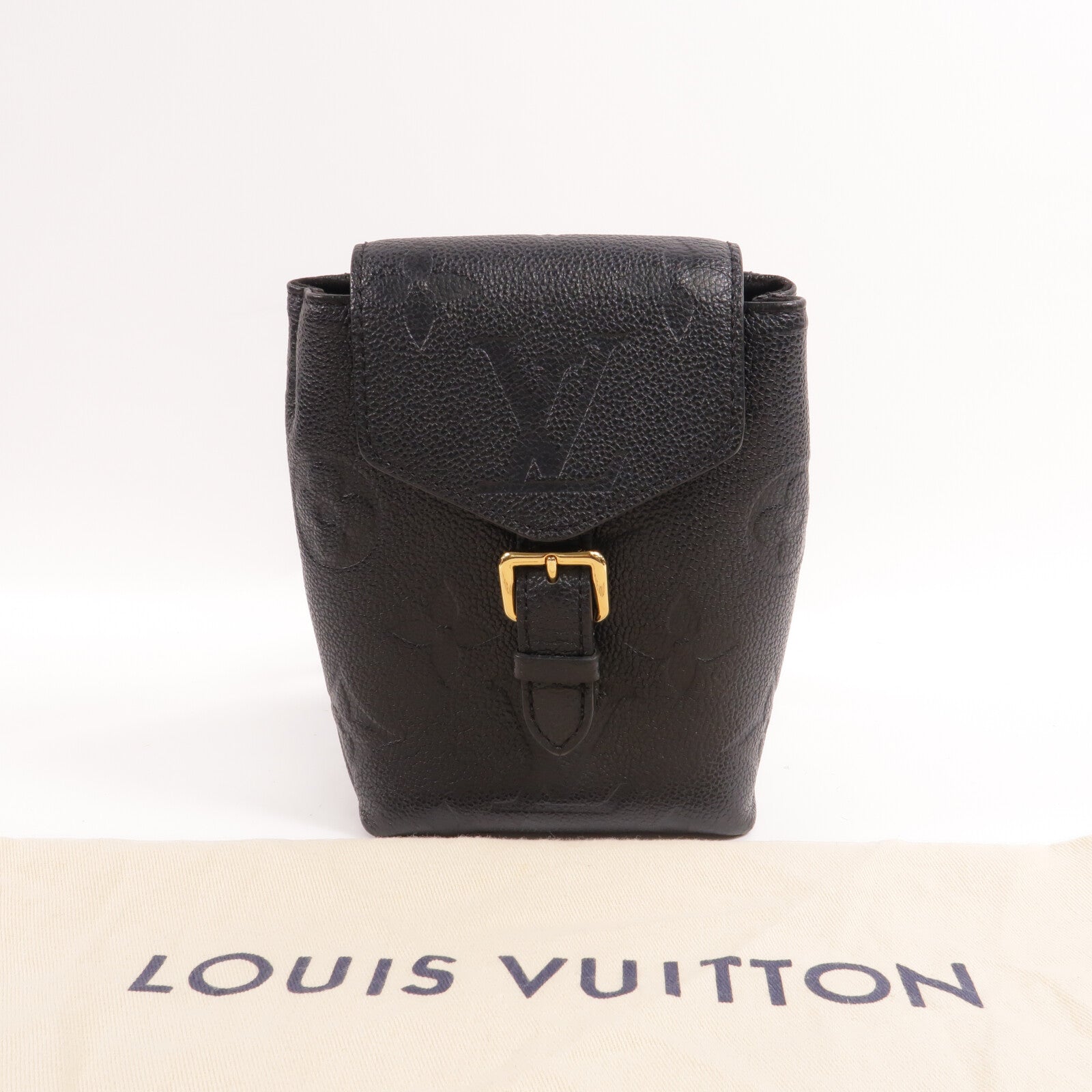 LOUIS VUITTON Monogram Empreinte Tiny Backpack金扣背包