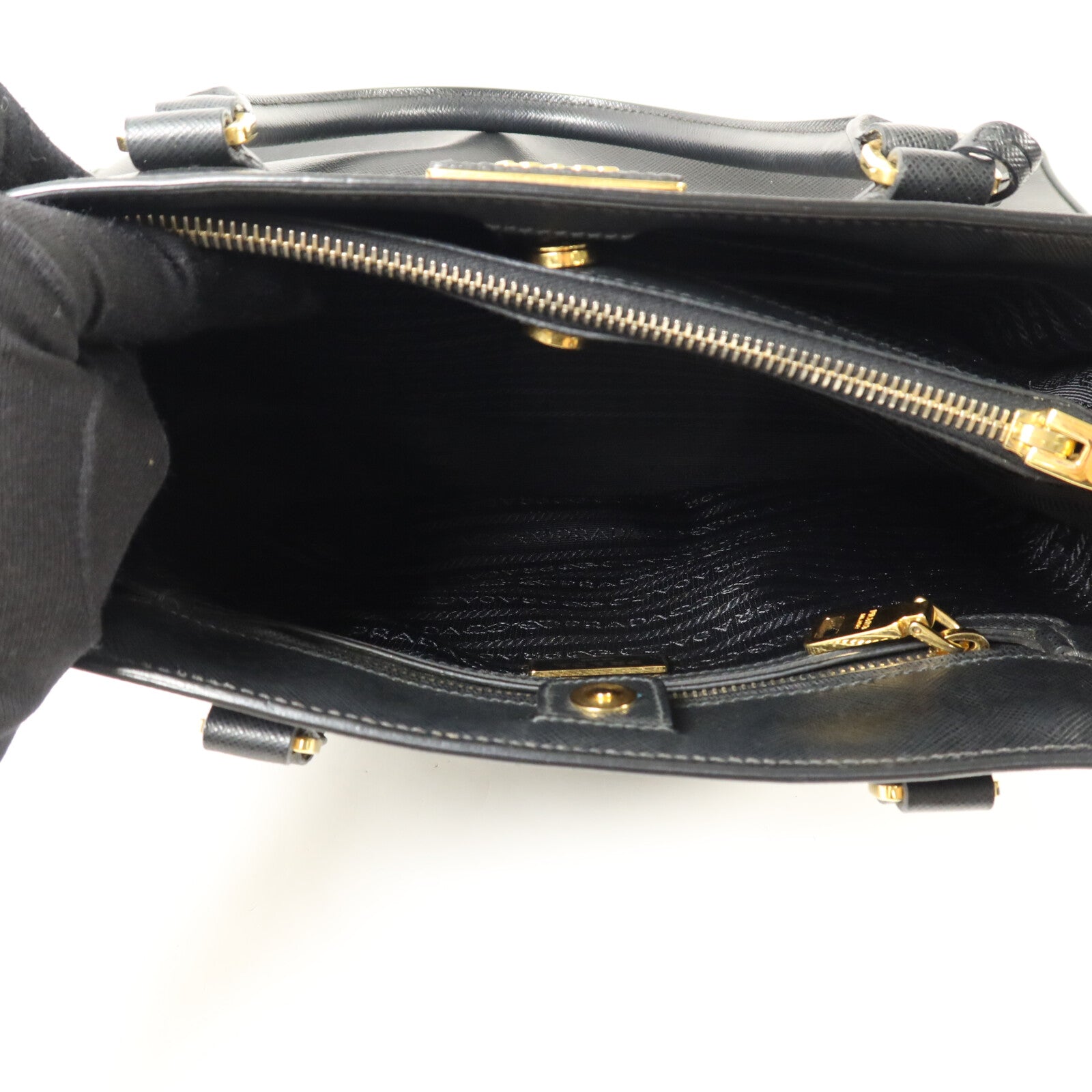 PRADA 牛皮皮革2way shoulder手挽肩背兩用袋