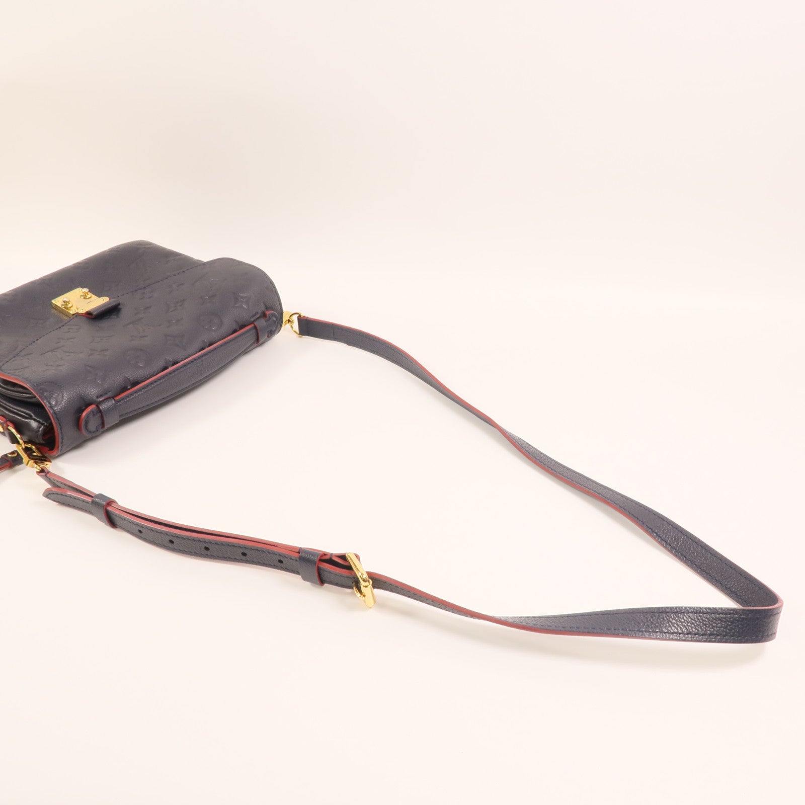 LOUIS VUITTON Monogram Empreinte Pochette Metis金扣手挽肩背兩用袋