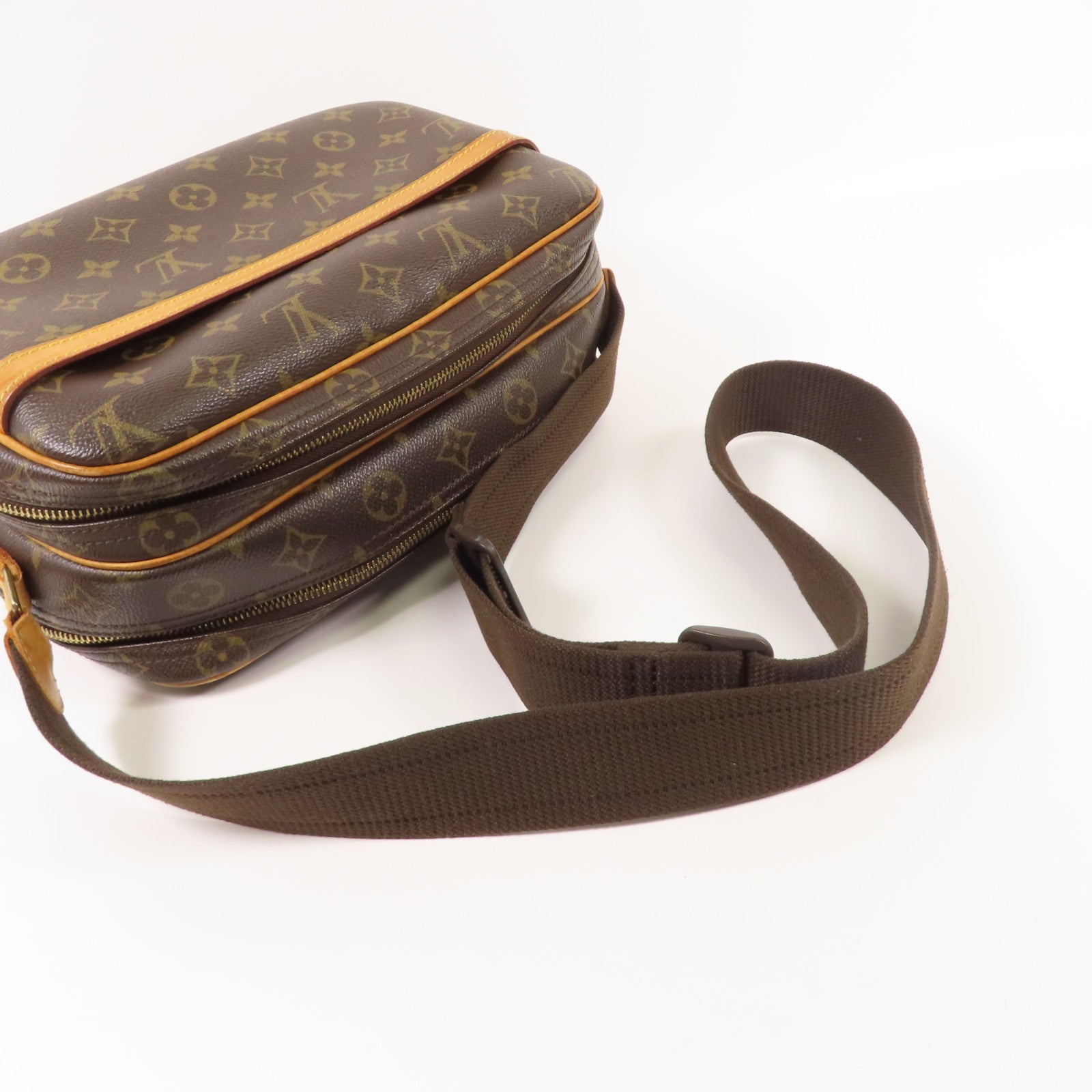 LOUIS VUITTON LV GHW Reporter PM Shoulder Bag Monogram M45254 Brown