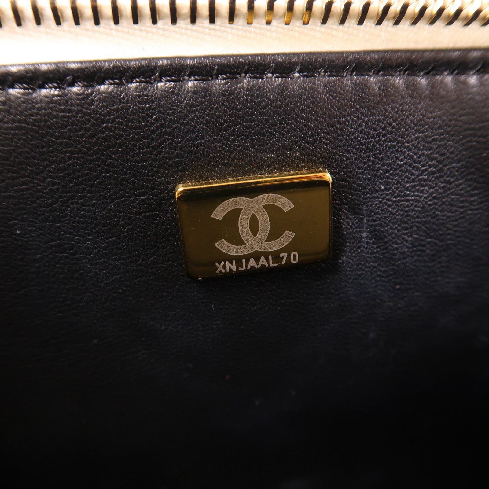 CHANEL 牛皮皮革2 Way Shoulder金扣手挽肩背兩用袋