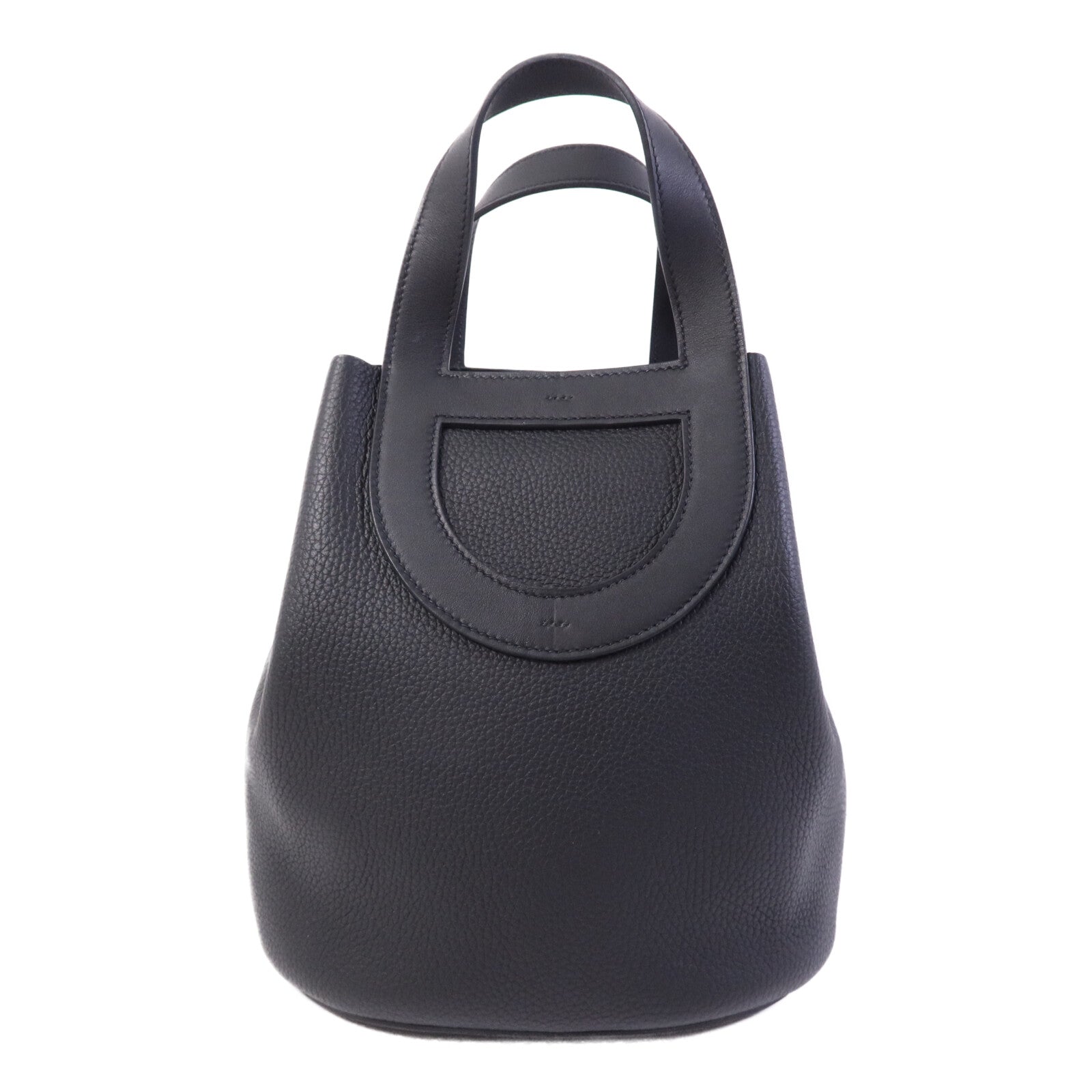 HERMES Clemence皮革In The Loop 23金扣手挽袋