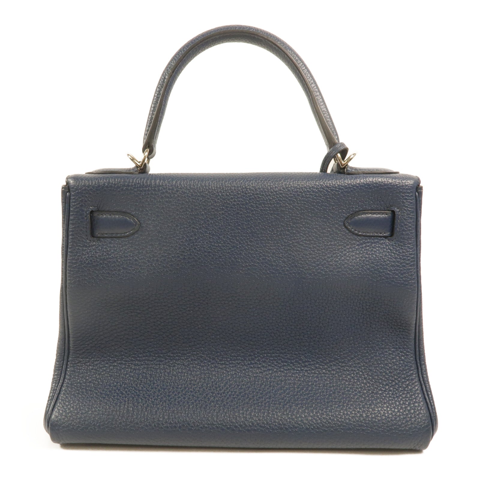 HERMES Togo皮革Kelly 28手挽肩背兩用袋Deep Blue