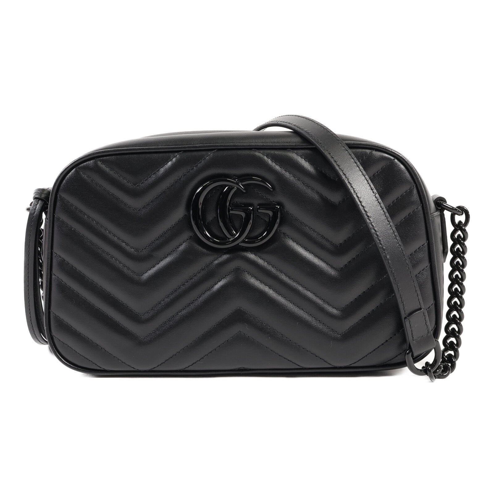 GUCCI 牛皮皮革GG Marmont肩背袋