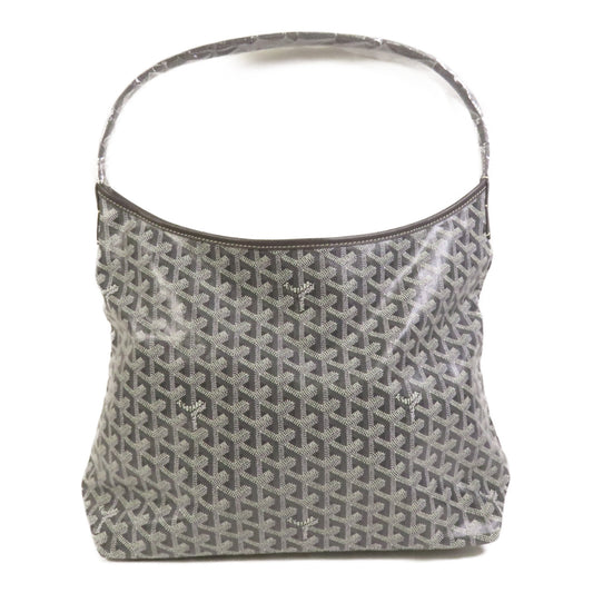 GOYARD 塗層帆布Boheme Hobo銀扣手挽袋
