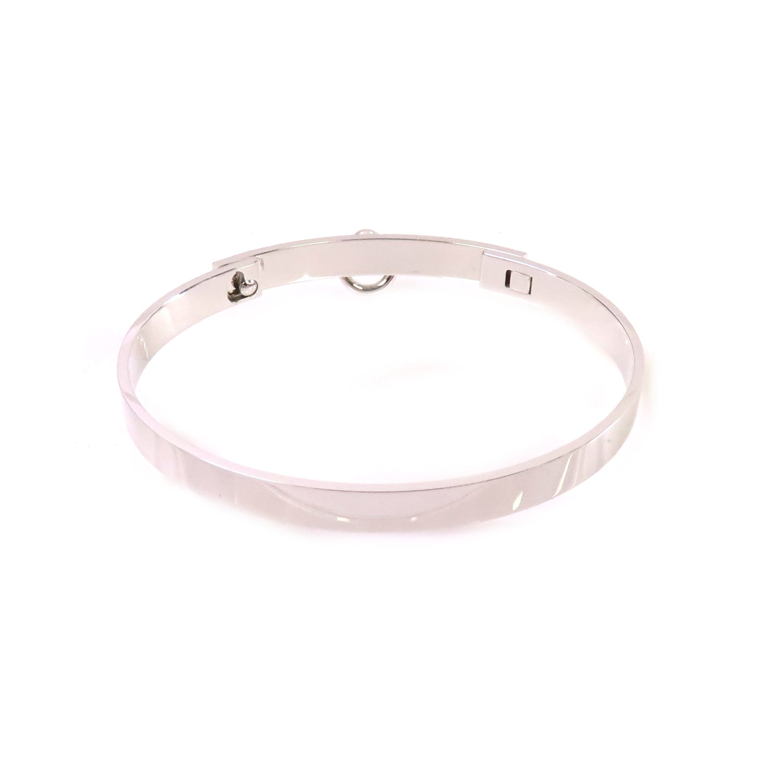 HERMES 18K白金/0.24ct鑽石Collier De Chien Diamond Bracelet手鏈