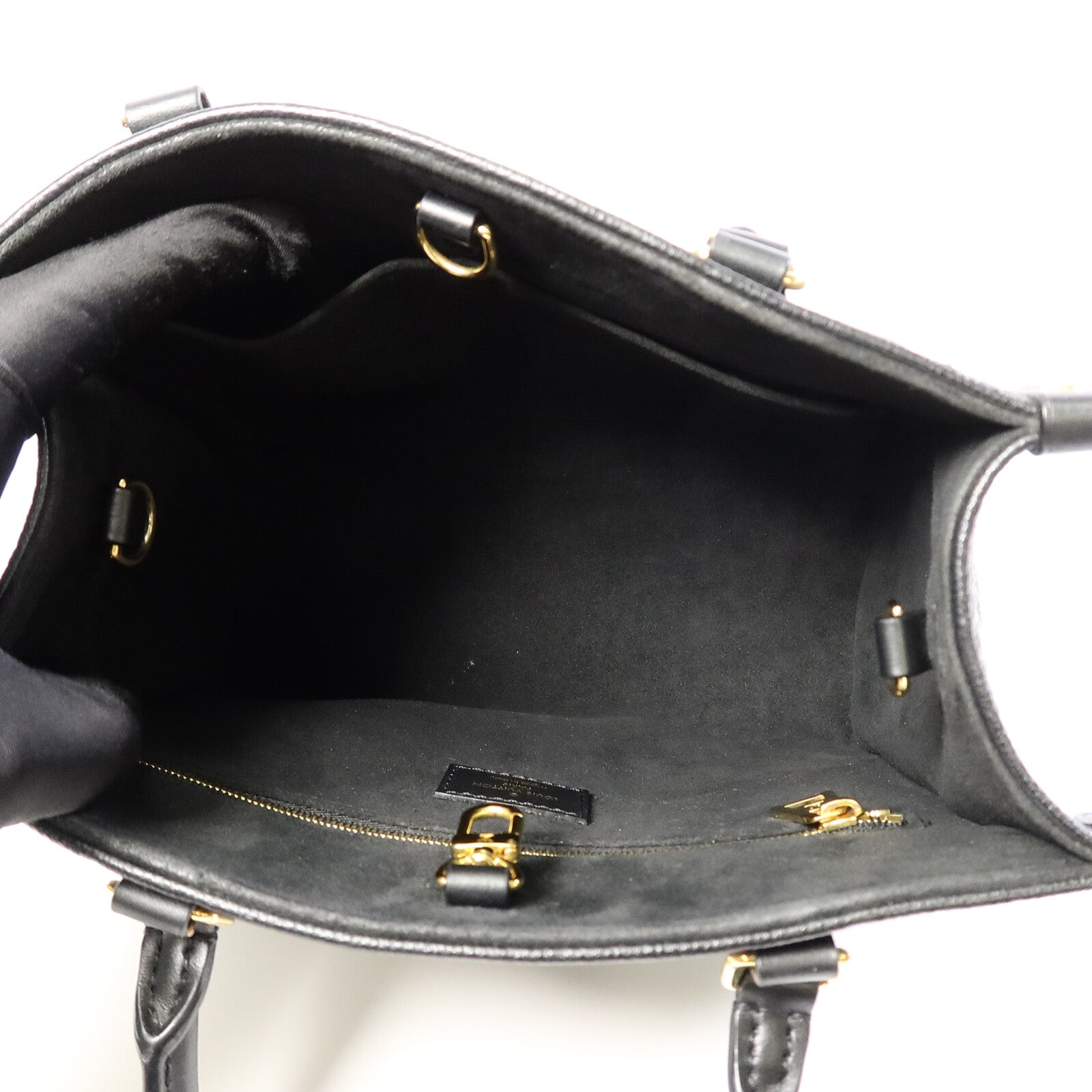 LOUIS VUITTON Monogram Empreinte On The Go PM手挽肩背兩用袋