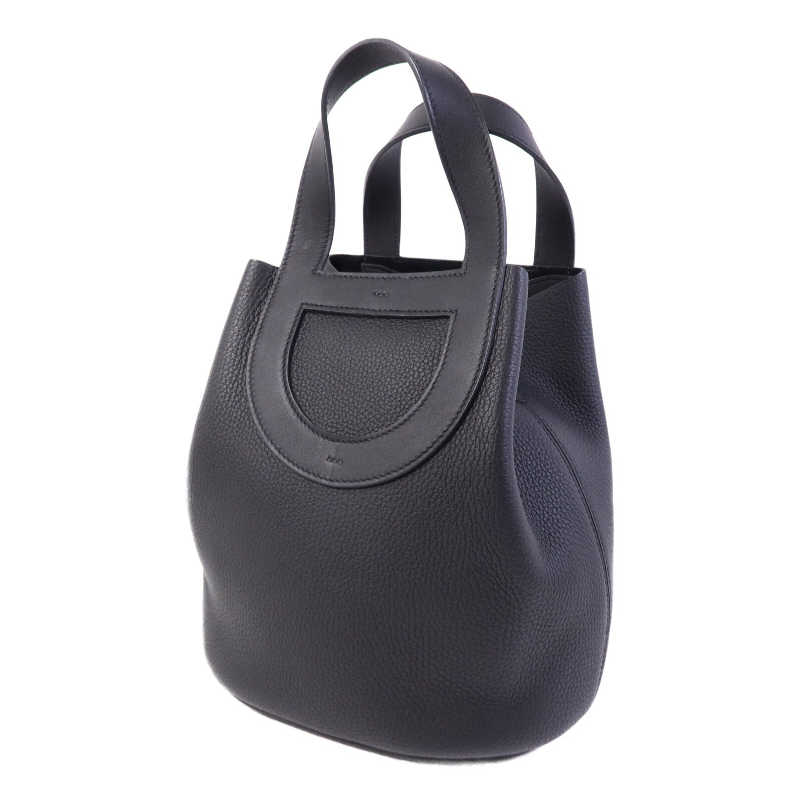 HERMES Clemence皮革In The Loop 23金扣手挽袋