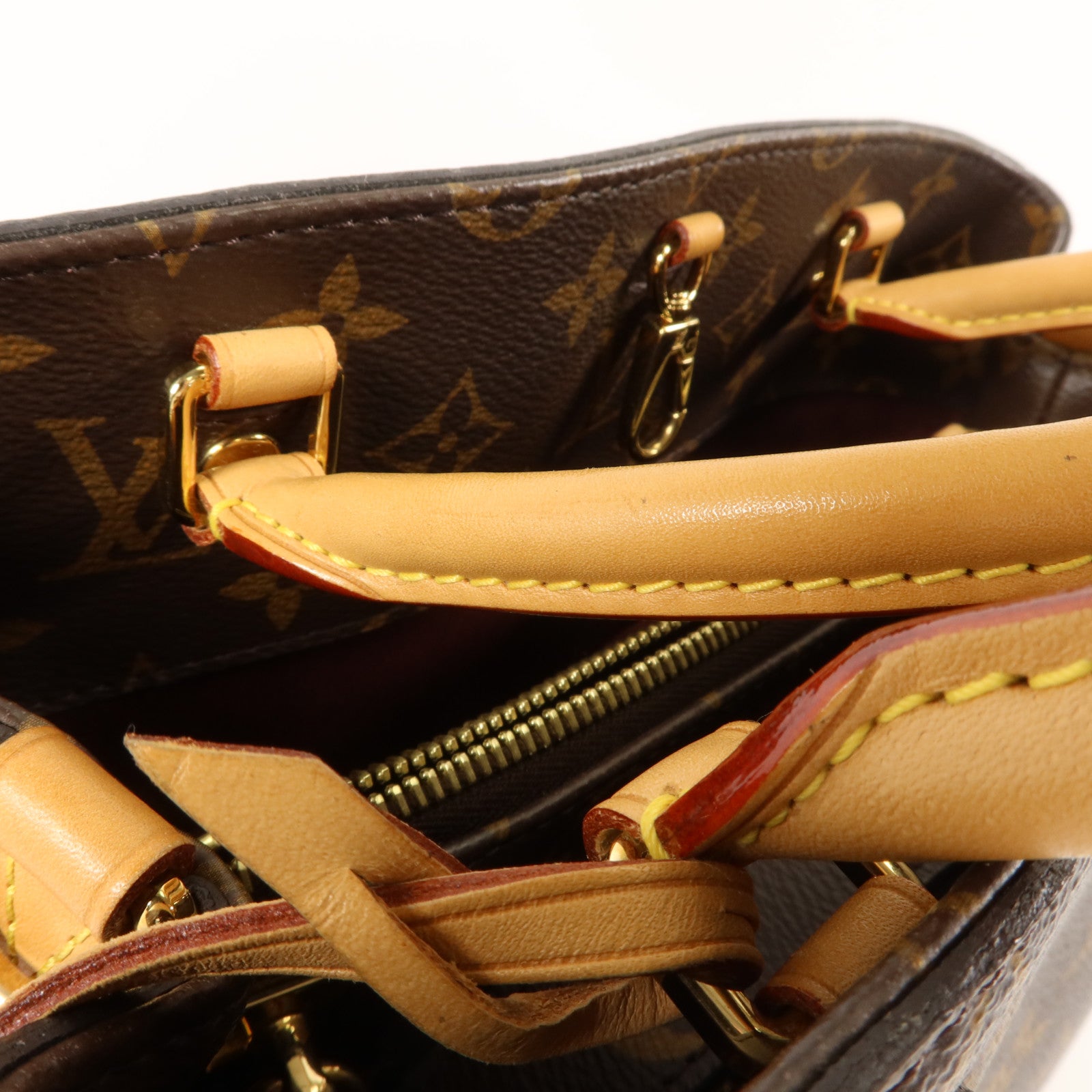 LOUIS VUITTON Monogram Montaigne MM金扣手挽肩背兩用袋