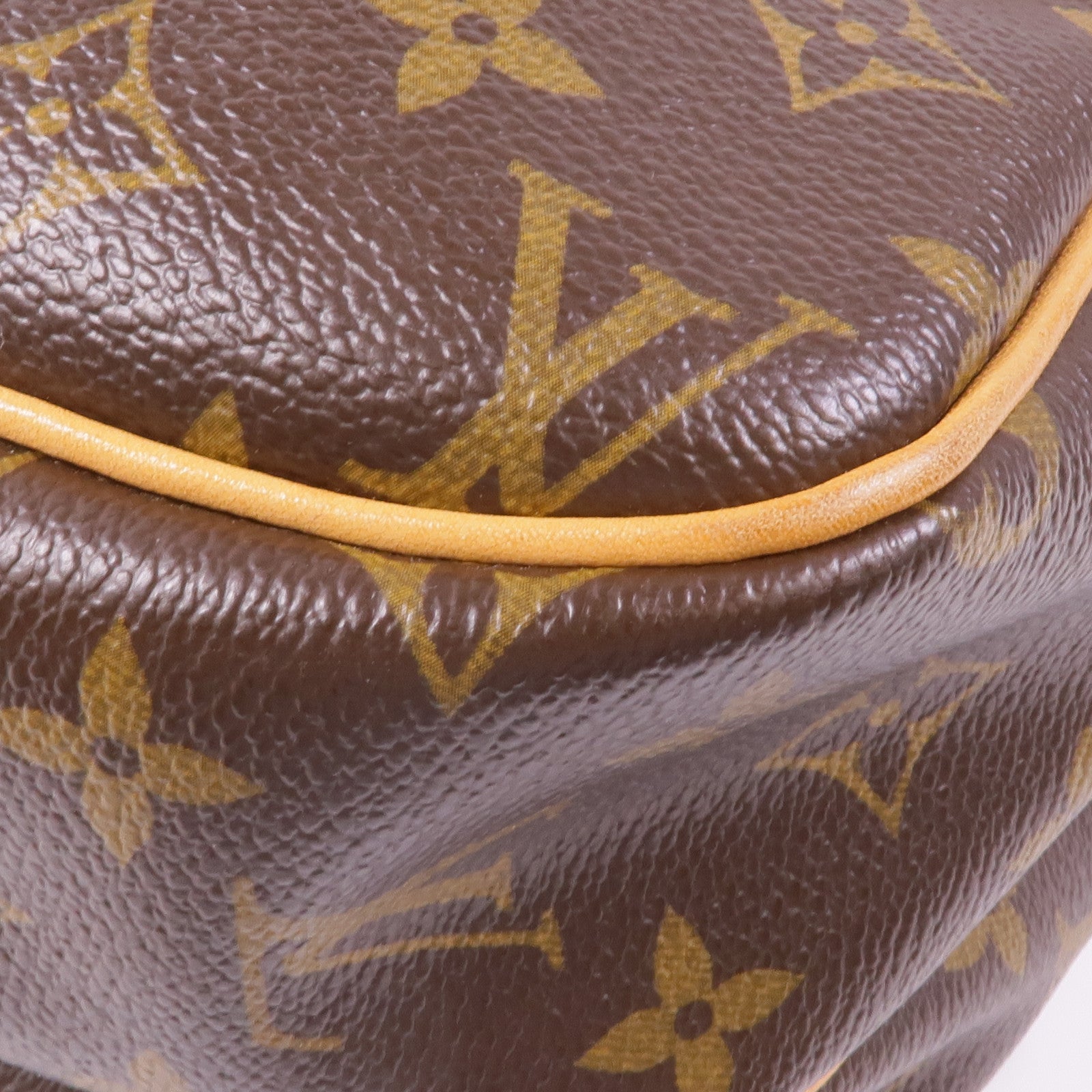 LOUIS VUITTON Monogram Reporter PM金扣肩背袋棕色