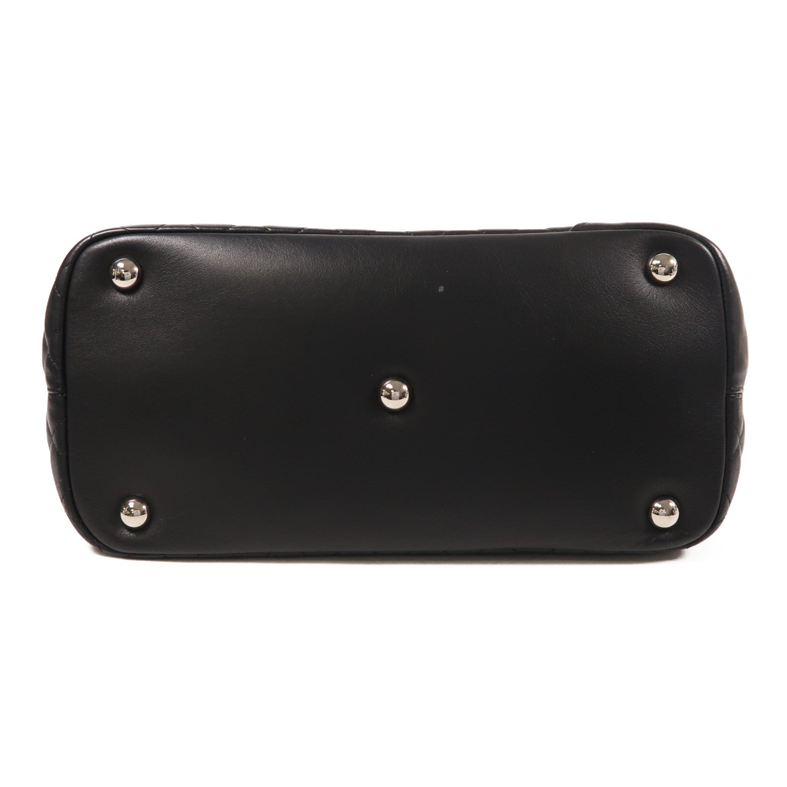 CHANEL 牛皮皮革Cambon Line Tote銀扣肩背袋