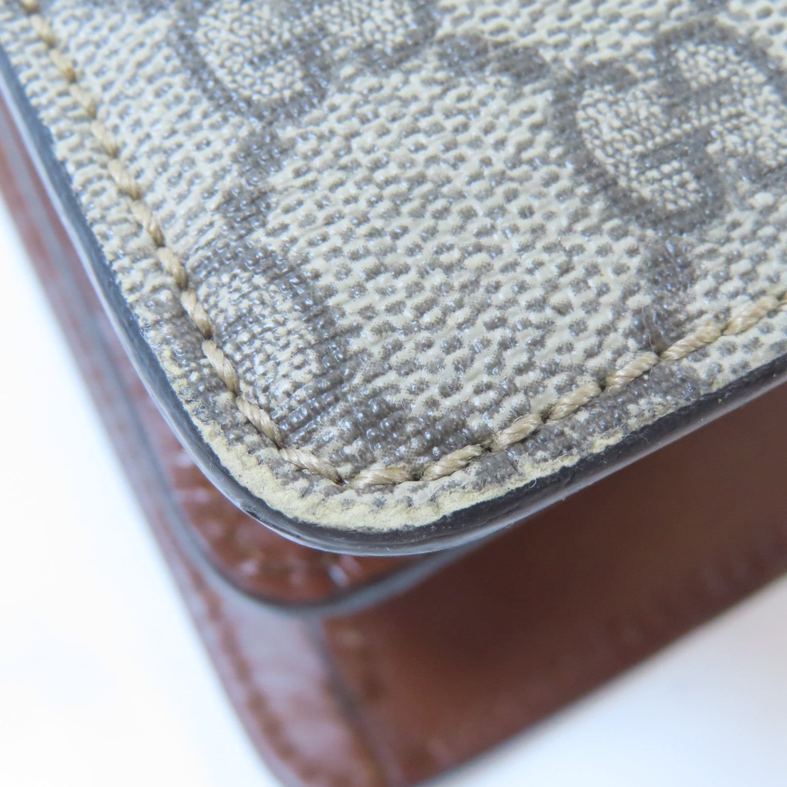 GUCCI 【激減優惠】塗層帆布GG Supreme Handbag金扣手挽肩背兩用袋啡色