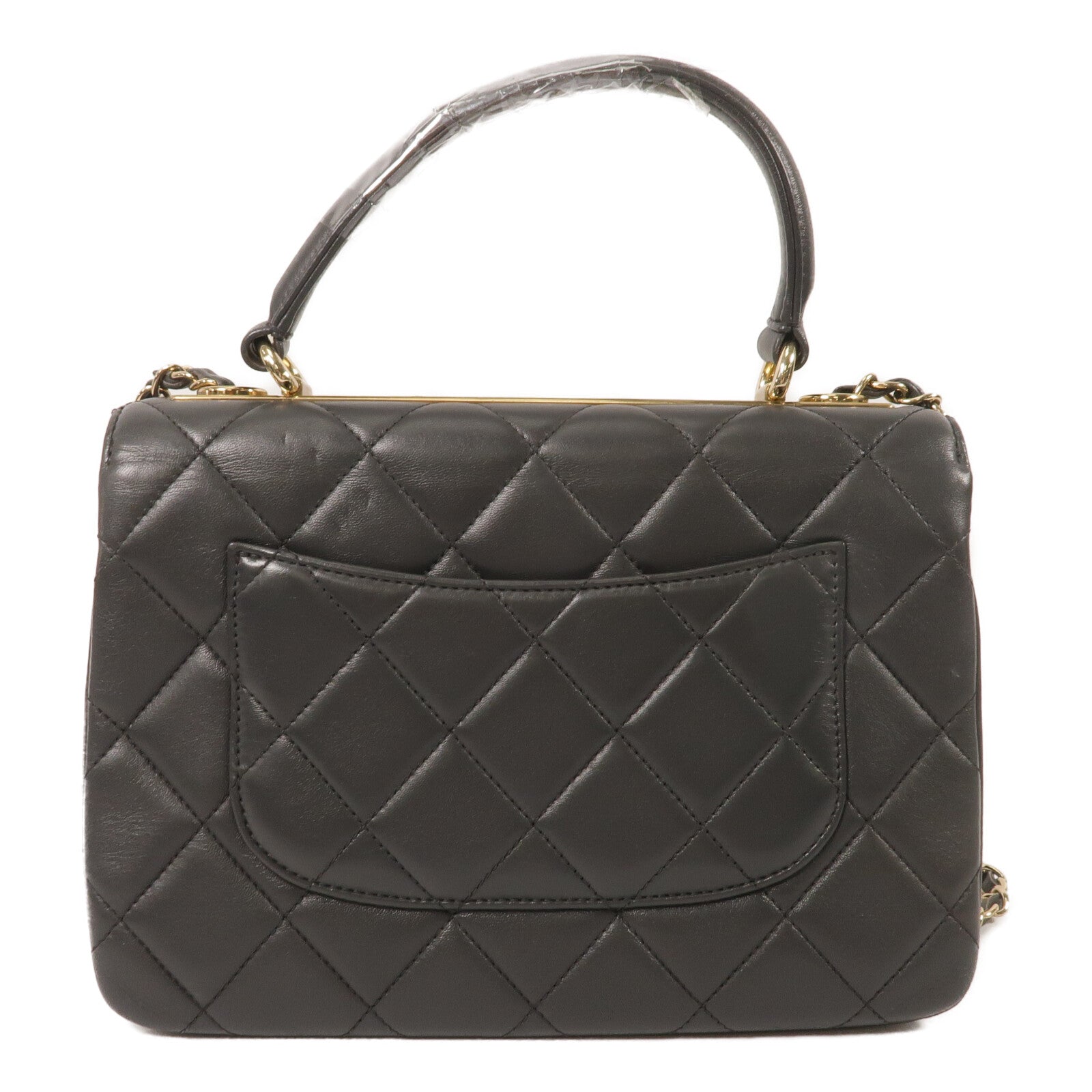 CHANEL 羊皮皮革Trendy CC鏈帶手挽肩背兩用袋