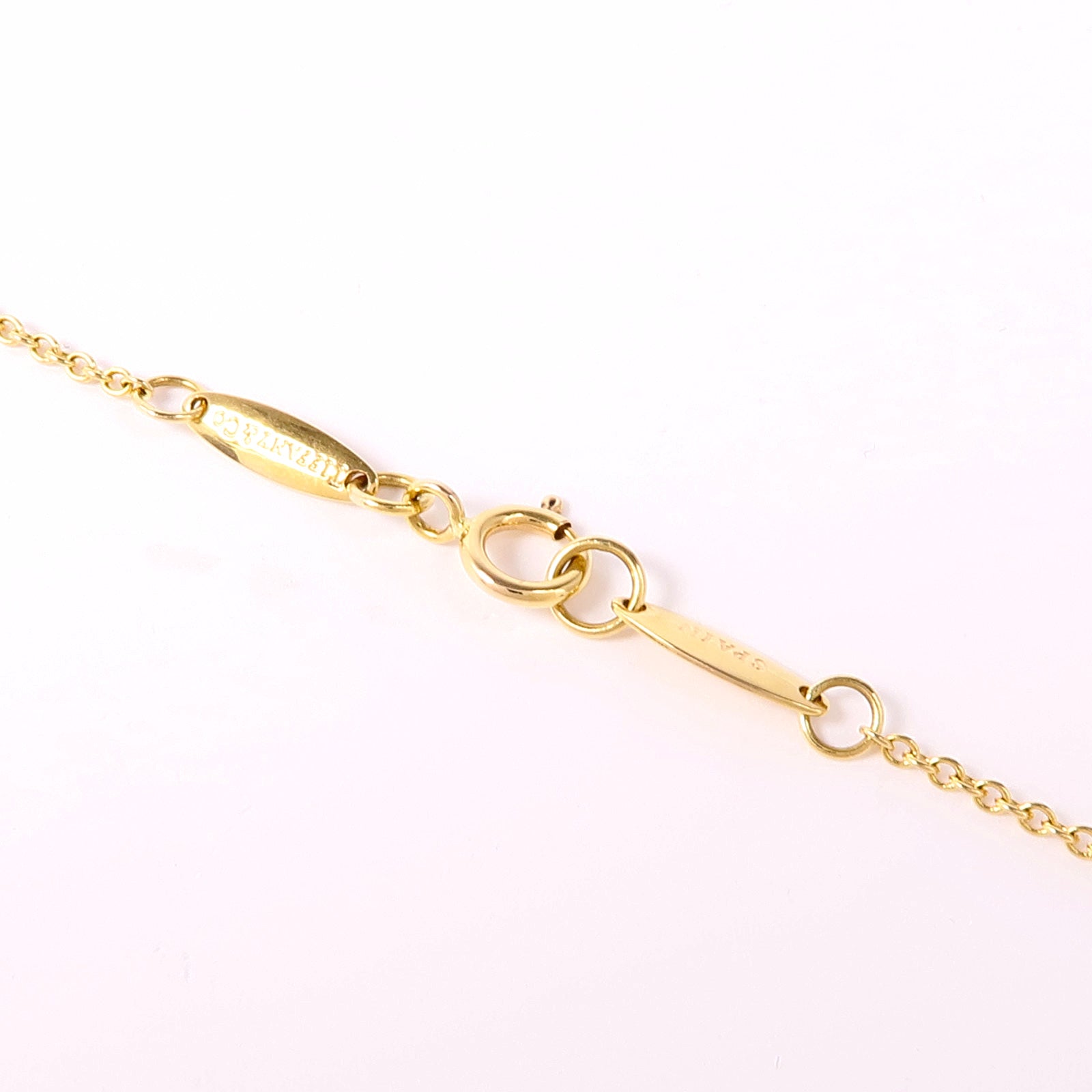 TIFFANY＆CO 18K黃金Open Heart Necklace項鍊