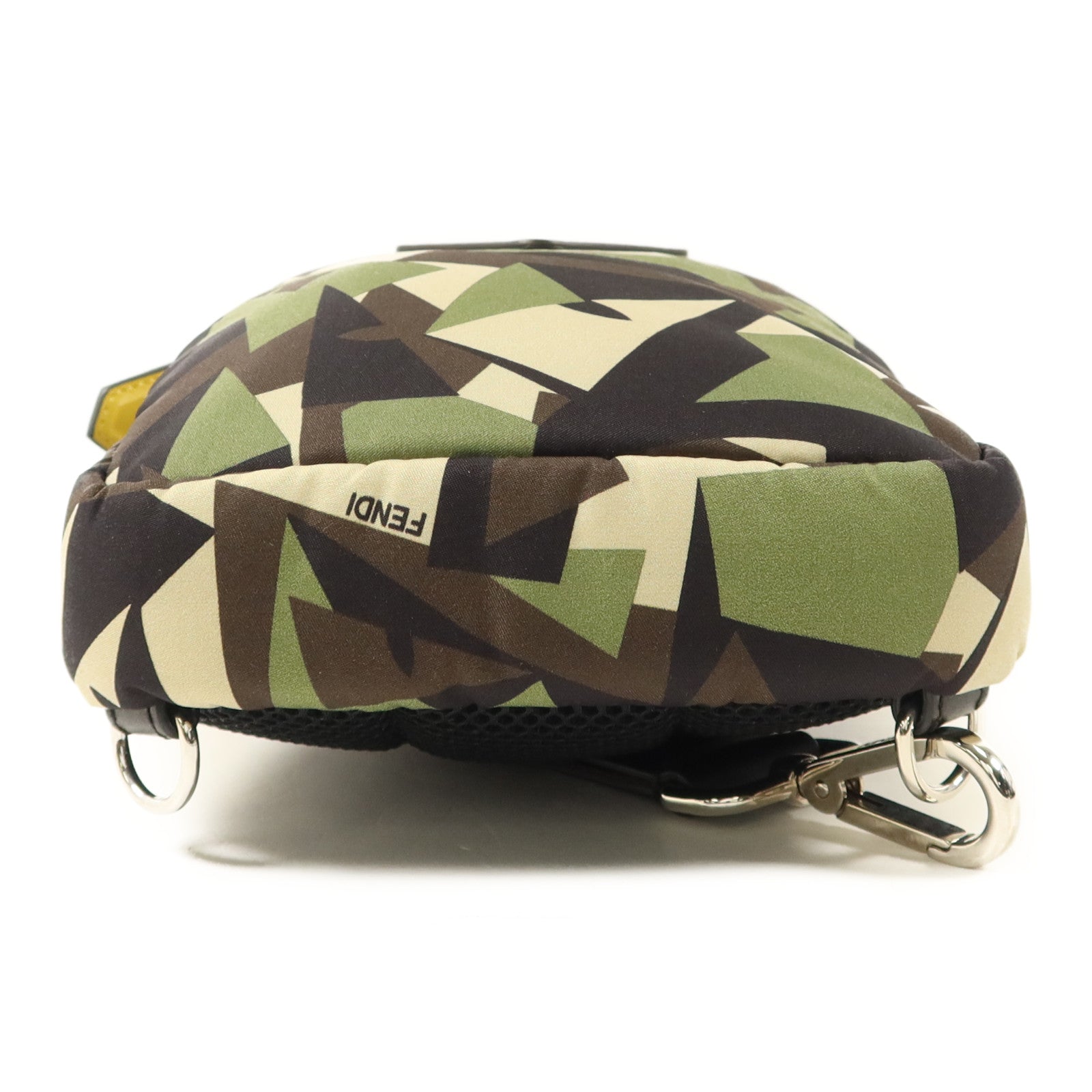 FENDI 尼龍Shoulder Bag銀扣肩背袋