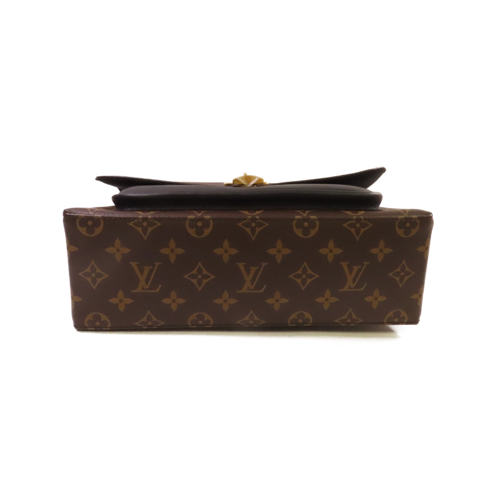 LOUIS VUITTON Monogram Marignan 2Way Shoulder Bag金扣手挽肩背兩用袋啡色/黑色