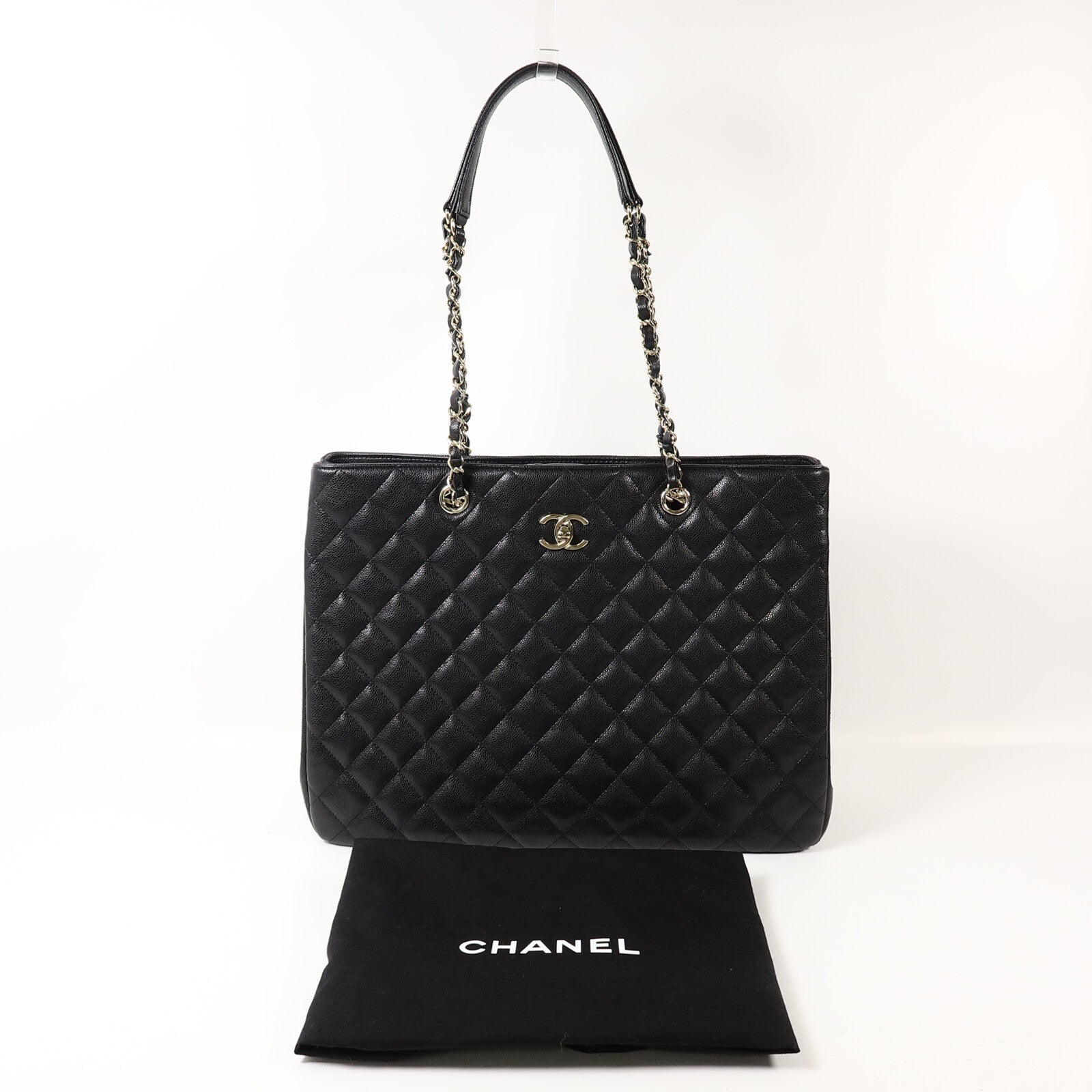 CHANEL 牛皮皮革Chain Shoulder Bag鏈帶肩背袋