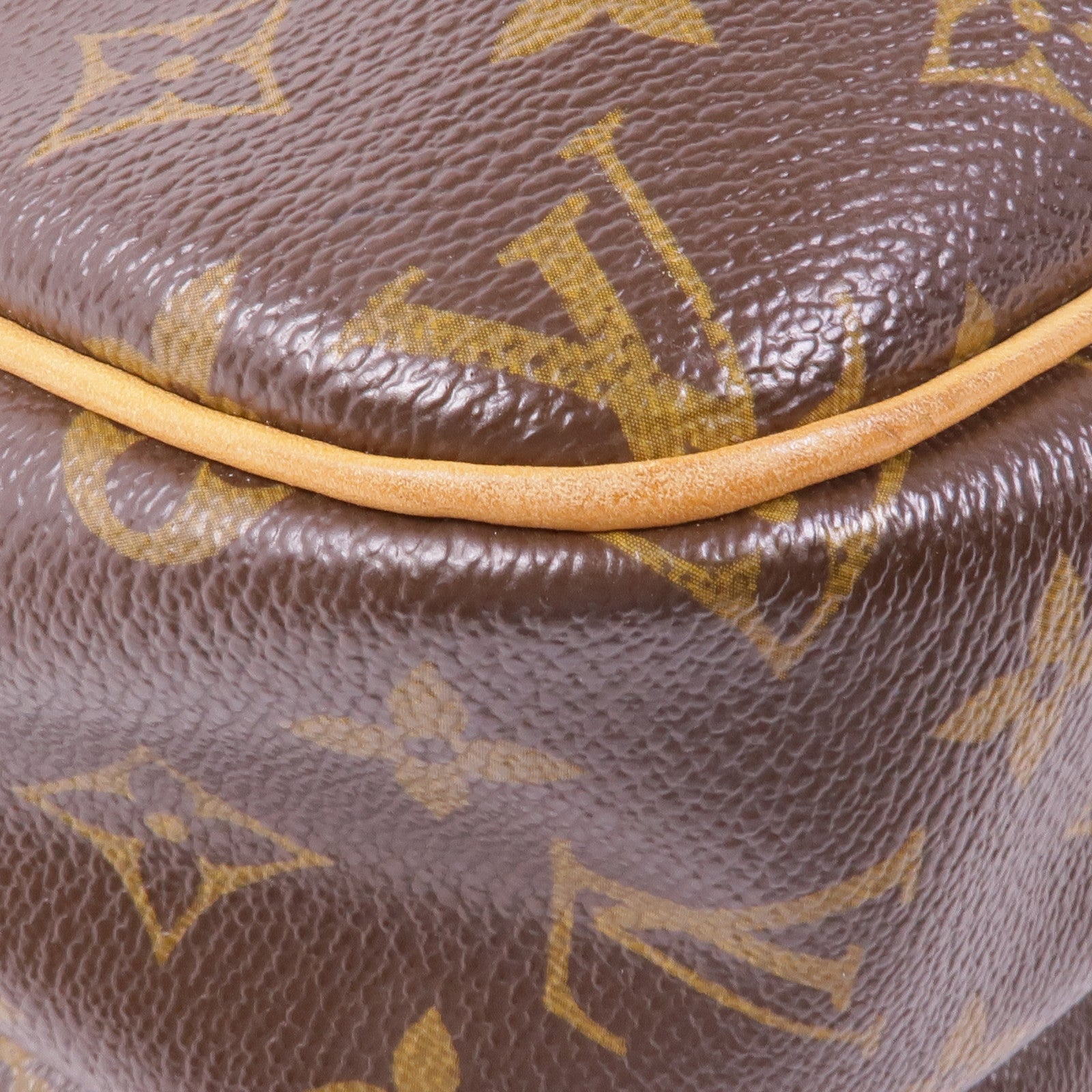 LOUIS VUITTON Monogram Reporter PM金扣肩背袋棕色