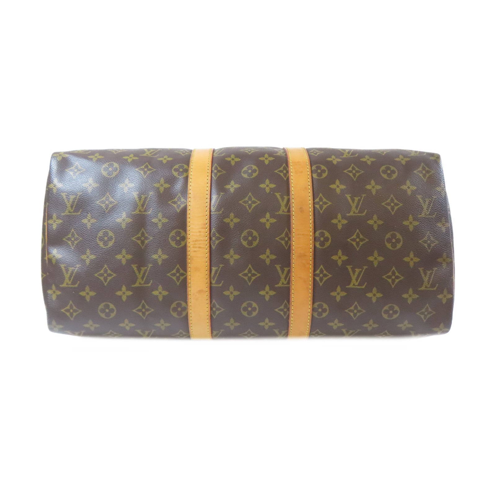 LOUIS VUITTON Monogram Keepall 45 Boston Bag金扣手挽袋啡色