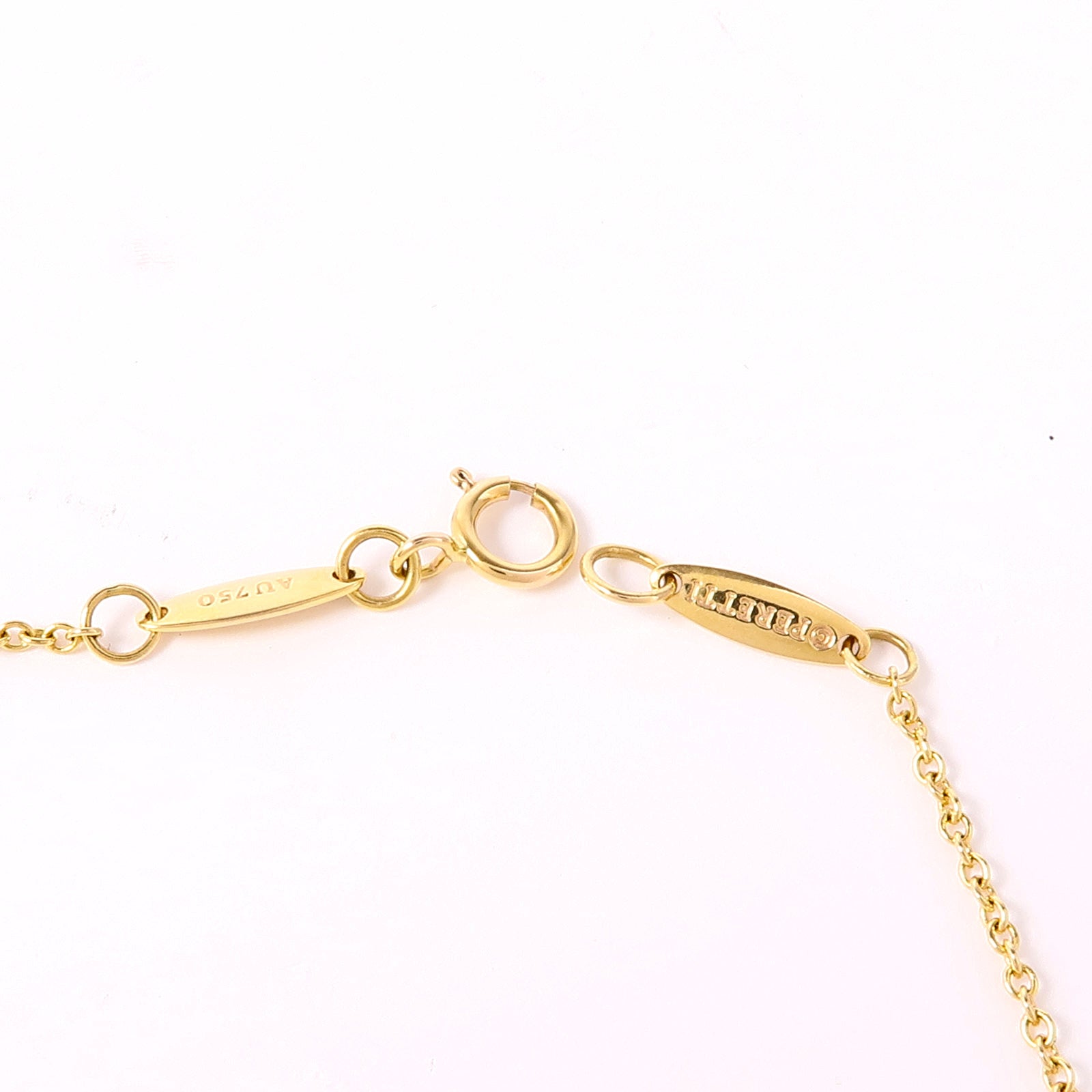 TIFFANY＆CO 18K黃金Open Heart Necklace項鍊