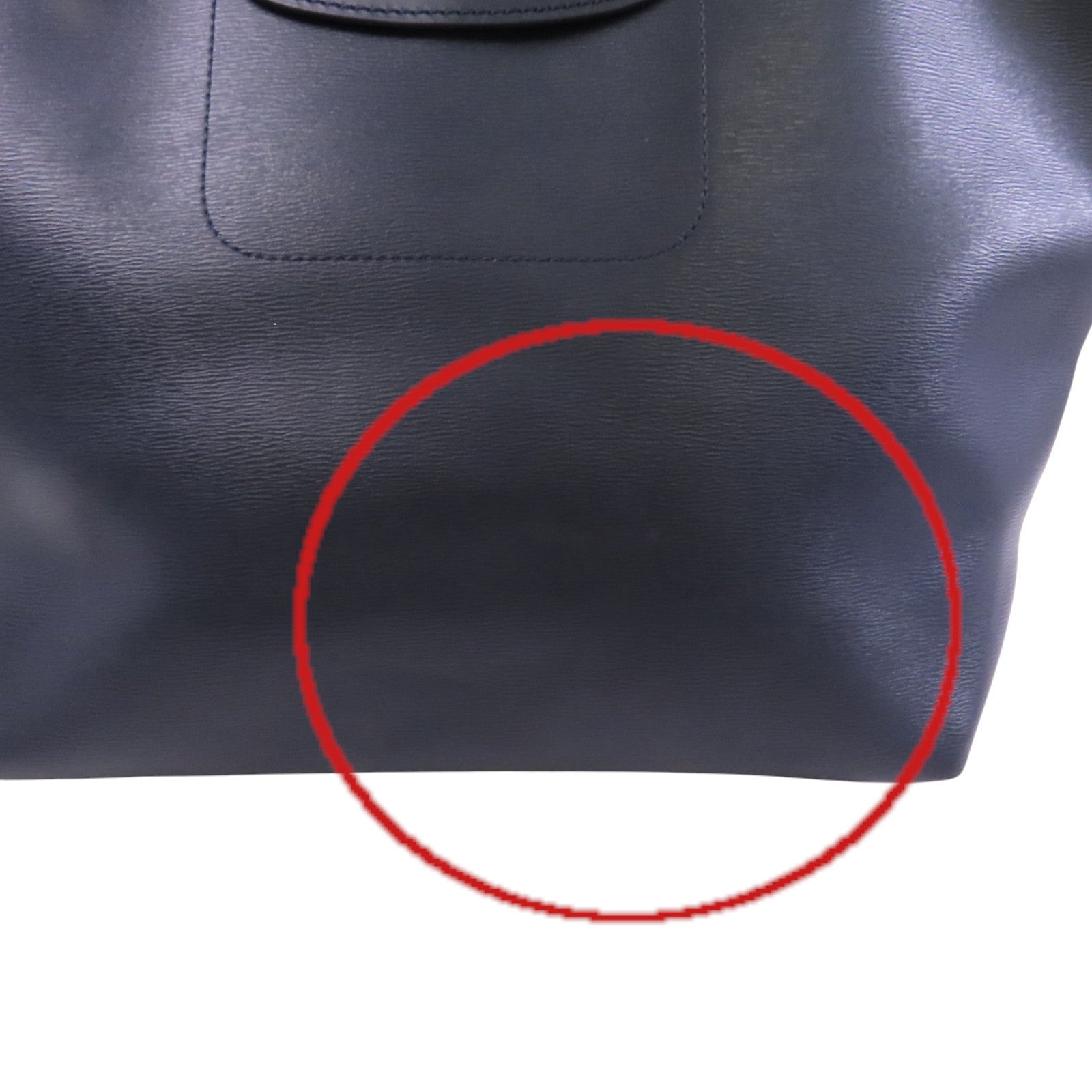 Longchamp 牛皮皮革Hand Bag銀扣手挽袋