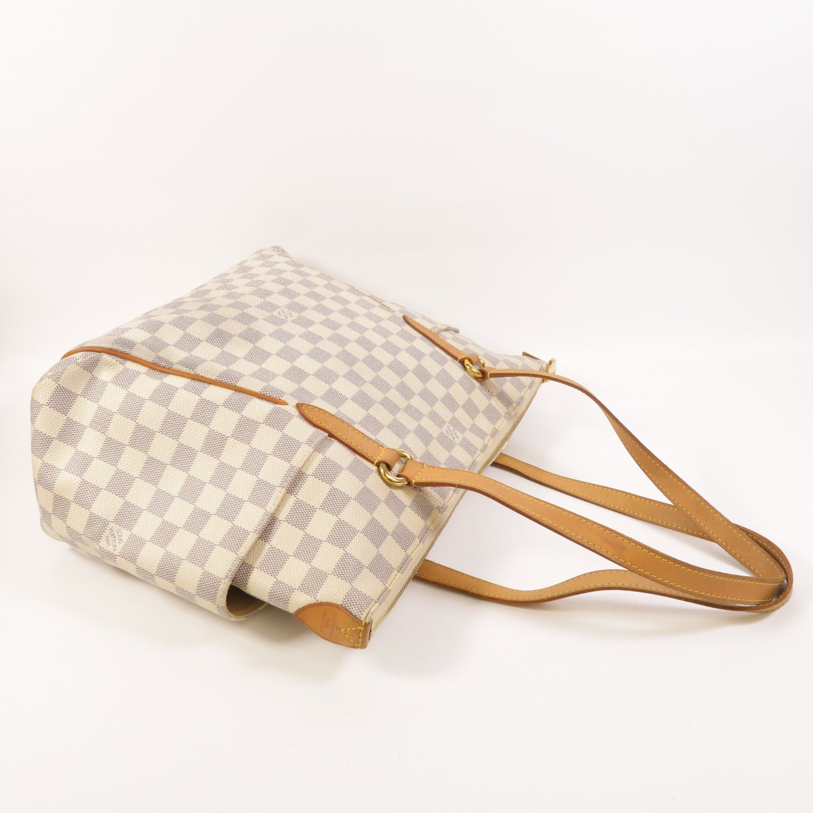 LOUIS VUITTON Damier Azur Totally金扣肩背袋