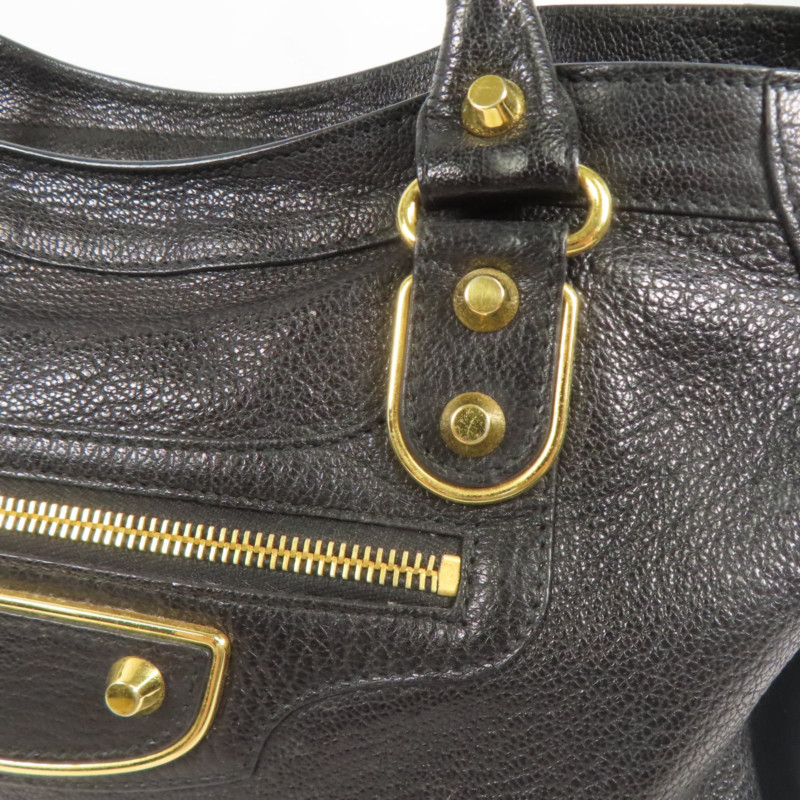 BALENCIAGA 牛皮皮革City金扣手挽肩背兩用袋