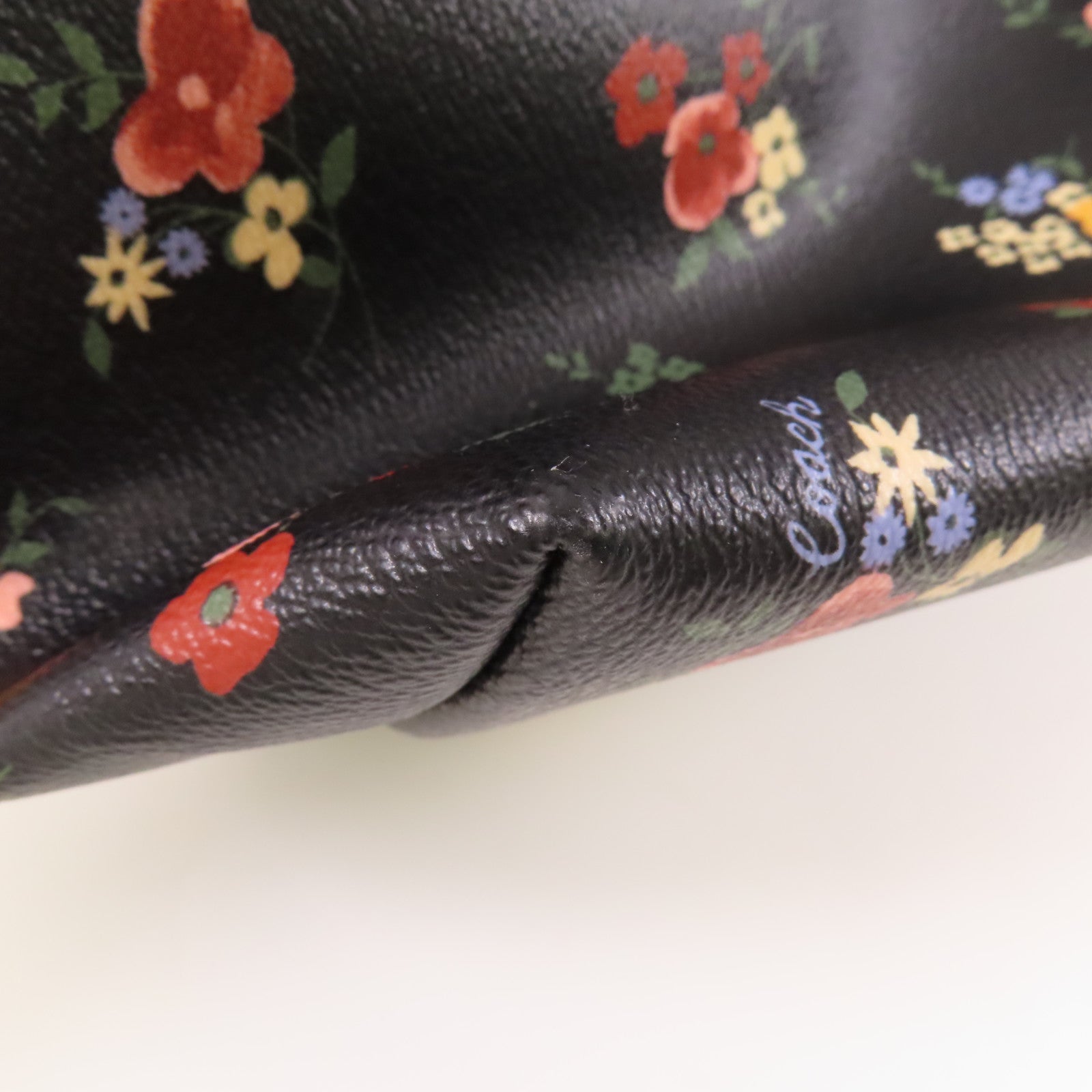 COACH 塗層帆布Shoulder Tote銀扣肩背袋